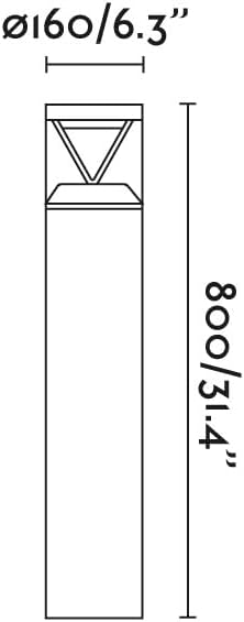 FARO Barcelona 750112CRUSH3K 180° Casambi LEDBaliza-Leuchte