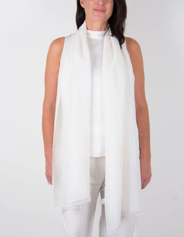 Natural White Wedding Shawl | number 37