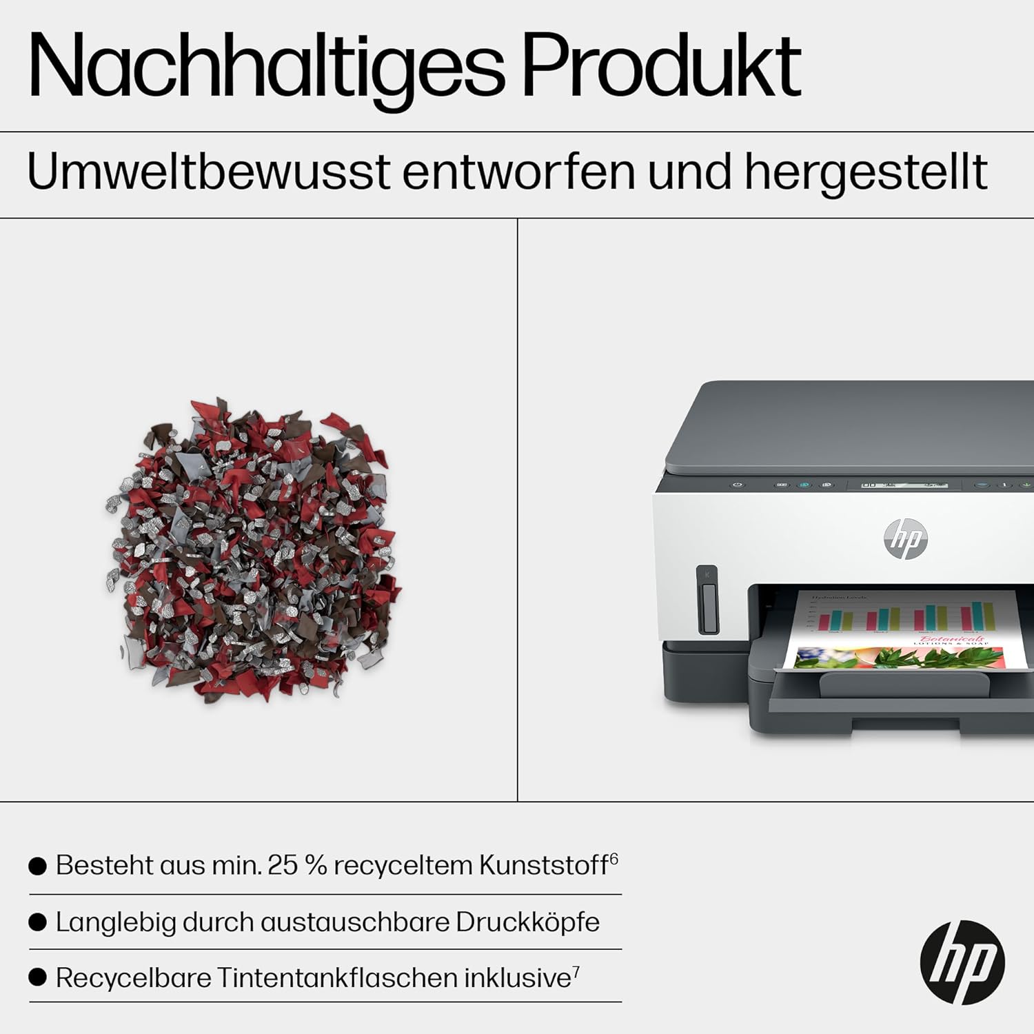 HP Smart Tank 7605 4-in-1 Multifunktionsdrucker (WLAN; Duplex; ADF) – 3 Jahre Tinte inklusive, 3 Jahre Garantie, großer Tintentank, hohe Reichweite, Drucken in hoher Qualität