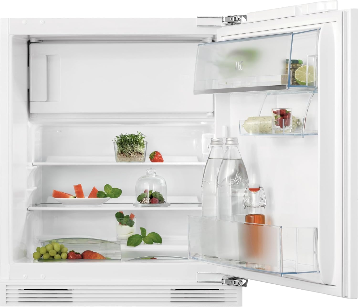 AEG OSF6I82EF Unterbau-Kühlschrank / 820 mm / 4-Sterne-Gefrierfach / 111 L/Festtür/E