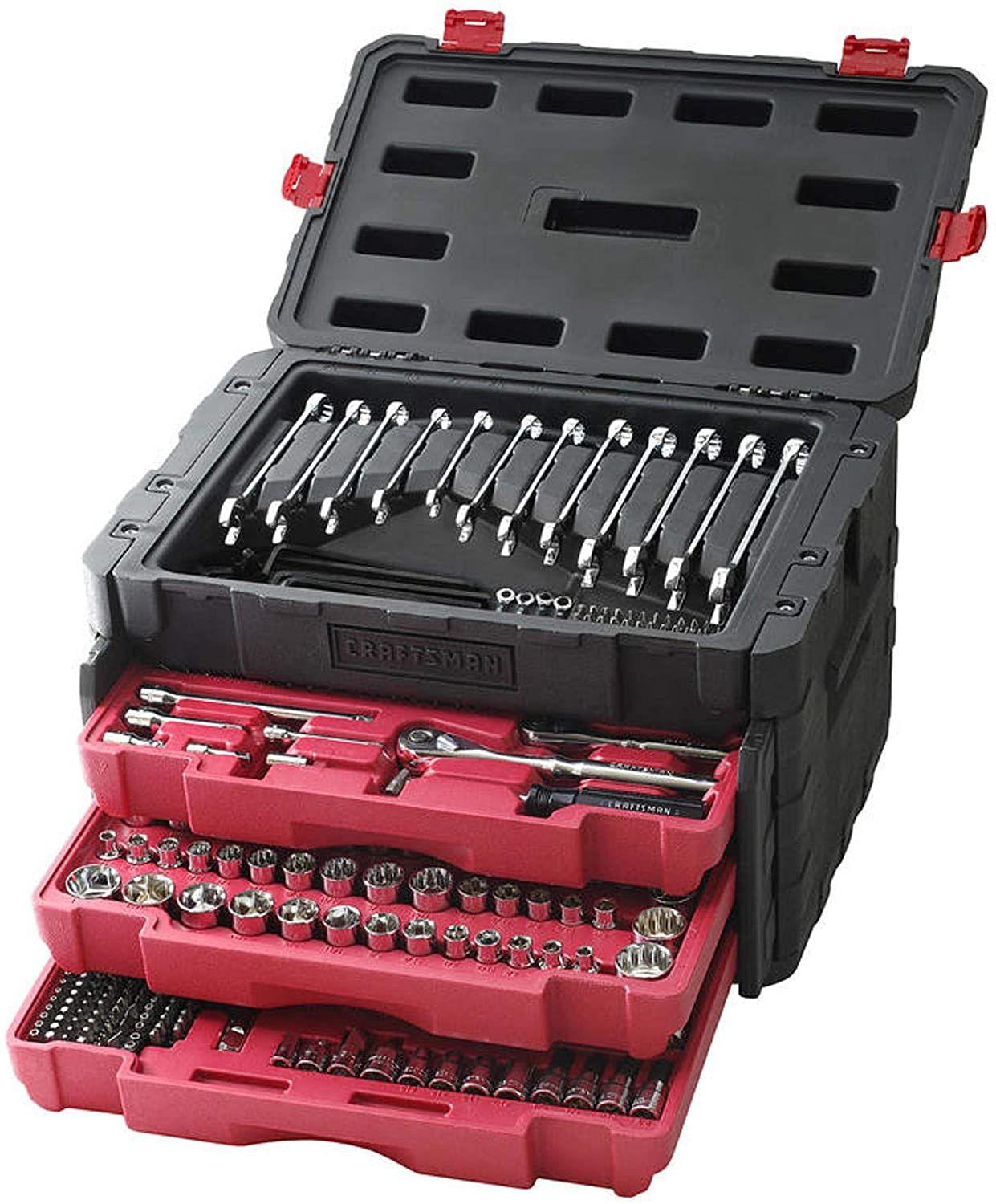 2025 Craftsman 450-delige Mechanic Gereedschapsset met Ratels en Steeksleutels | SAE & metrisch | Voor professionals en doe-het-zelvers