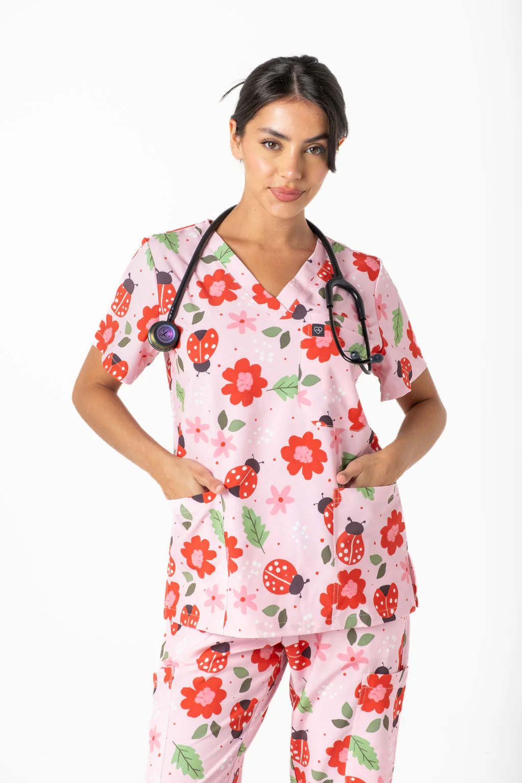 Lady Bug Scrub Set