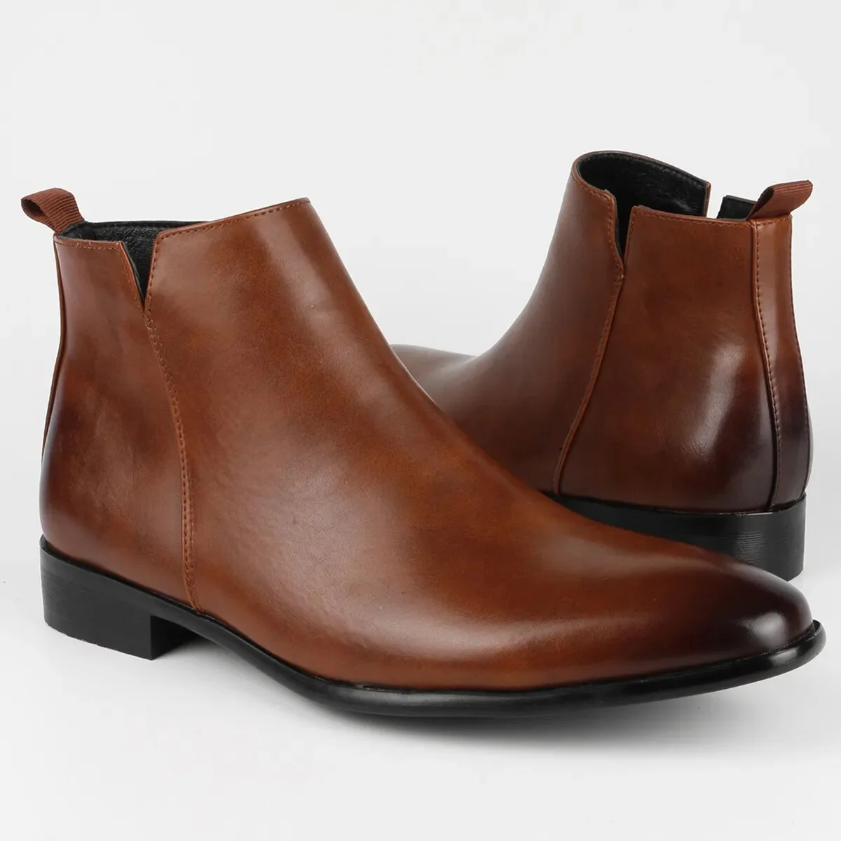 Klassische handgefertigte Chelsea-Stiefel aus Leder f��r Herren