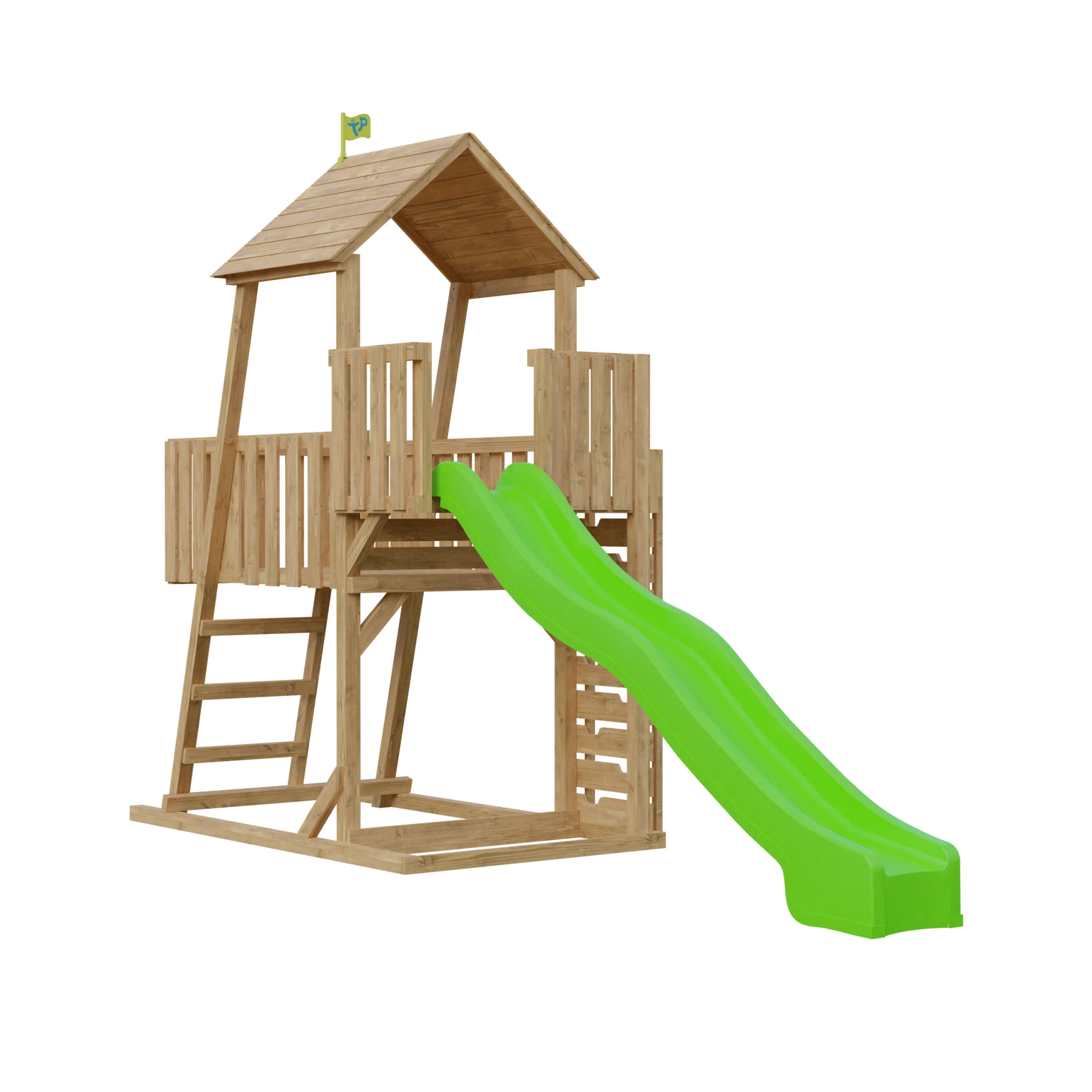 TP Kingswood Houten Klimtoren & 3 m Super Golvenglijbaan �C FSC? gecertificeerd