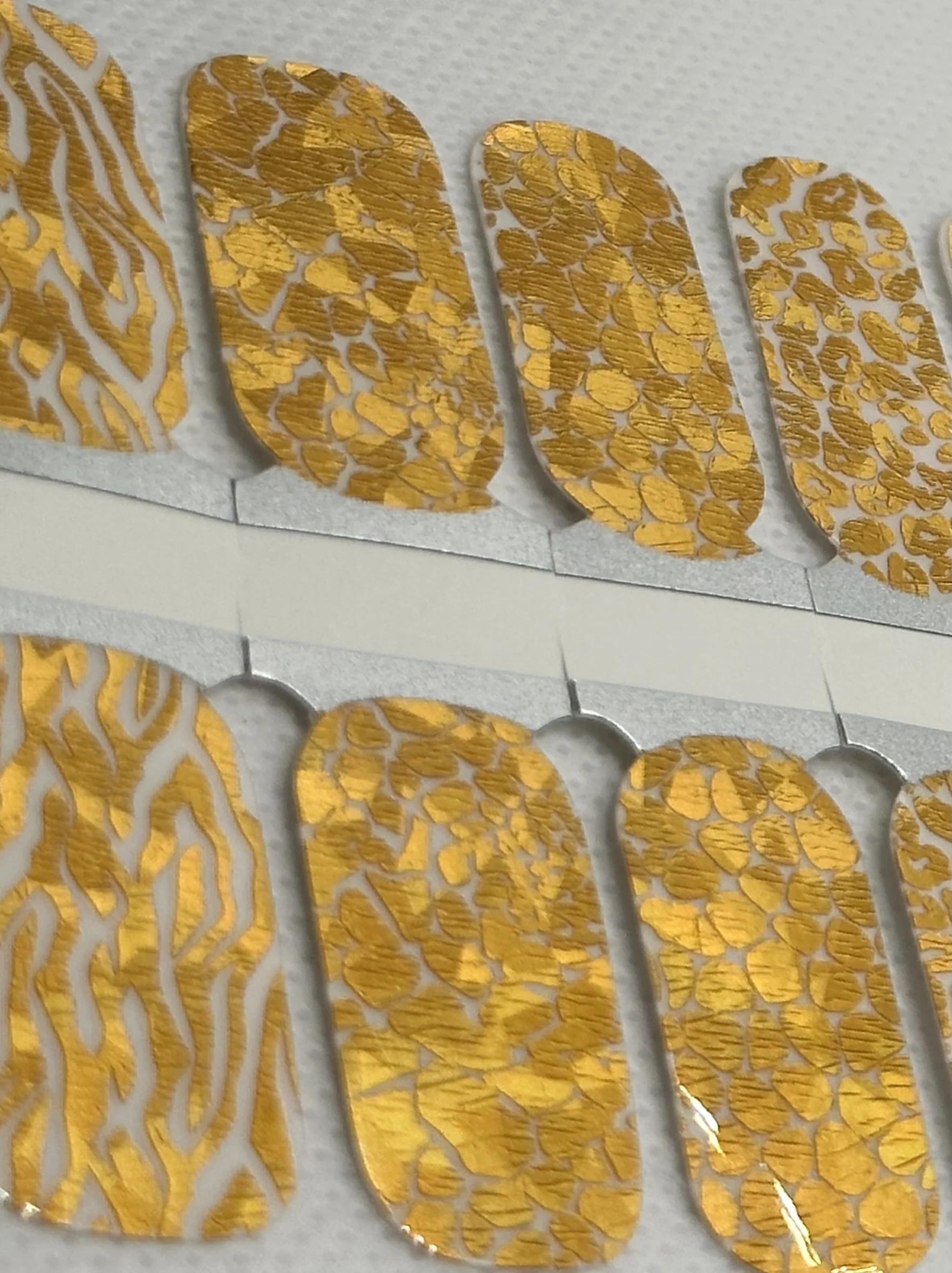 Gold Holo Animal Print