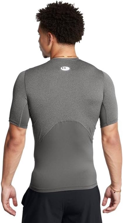Under Armour Herren UA HG Armour Comp SS, kurzärmliges Funktionsshirt, schnelltrocknendes T-Shirt mit Kompressionspassform