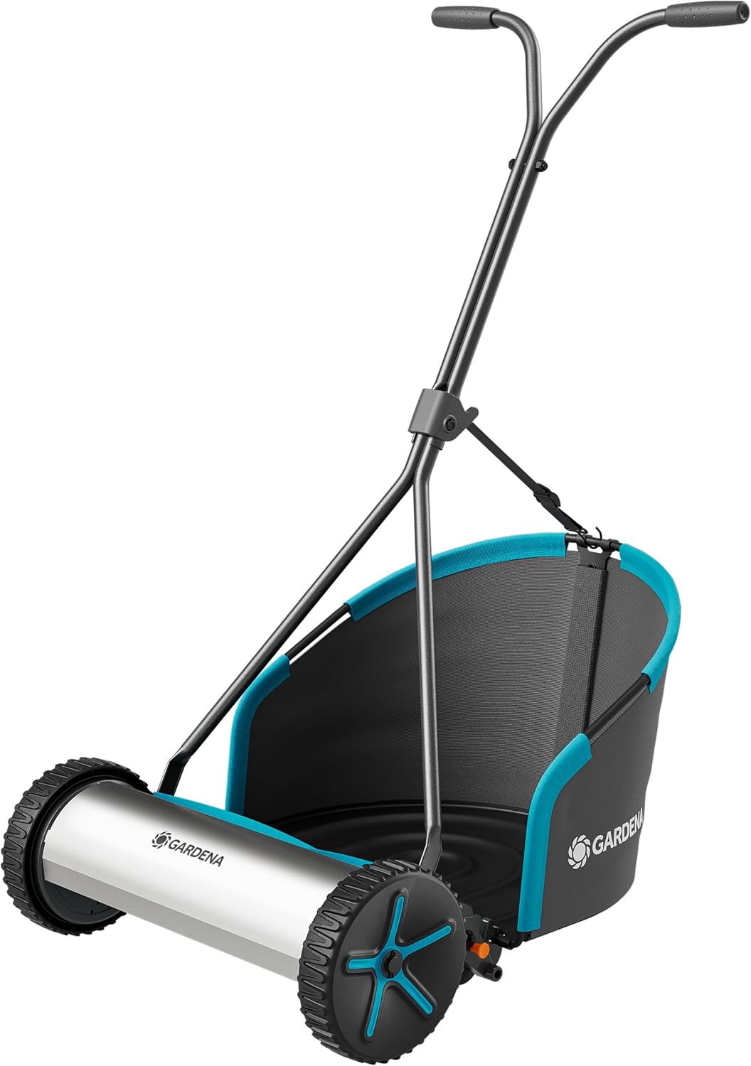 Gardena Spindelmäher Plus 400 Cylinder Lawnmowers: Englischer Rasen, 40 cm Schnittbreite, Kabellos, Mit Grasfangkorb, Für Rasenflächen bis zu 250 m² (11765-20)