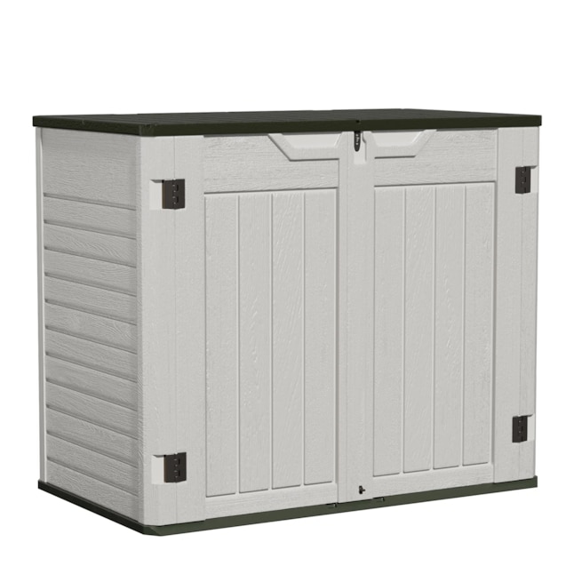 50-in L x 29-in 202- Gallons Gray Plastic Deck Box