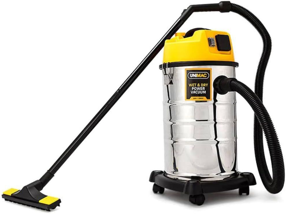 Unimac 30L Wet & Dry Vacuum Cleaner for Industrial & Commercial Use - Bagless with Blower Function