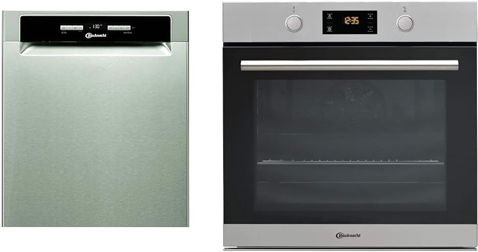 Bauknecht BUO 3O41 PLT X Unterbau-Geschirrspüler 60 cm /14 Maßgedecke /10 Standardprogramme und 1 Sensorprogramm/PowerClean/ActiveDry/Besteckschublade/Vollwasserschutz