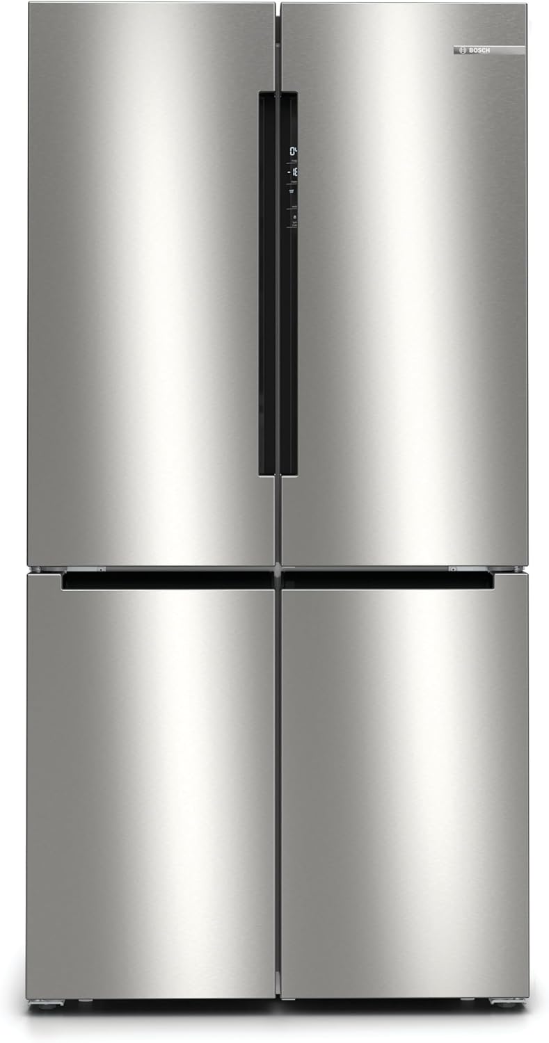 Bosch KFN96VPEA, Série 4 Réfrigérateur multi-portes congélateur en bas, 605 L, 183 x 91 (H x L), Inox anti trace de doigts