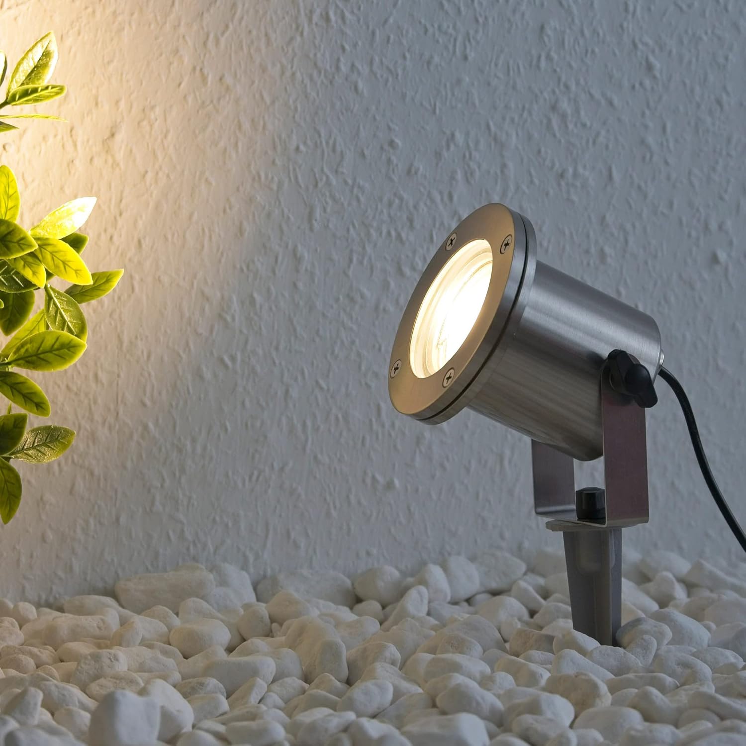 VBLED 3er Set LED-Teichstrahler/Gartenteich Licht 12V, aus Edelstahl IP68 mit MR16 Leuchtmittel 5W