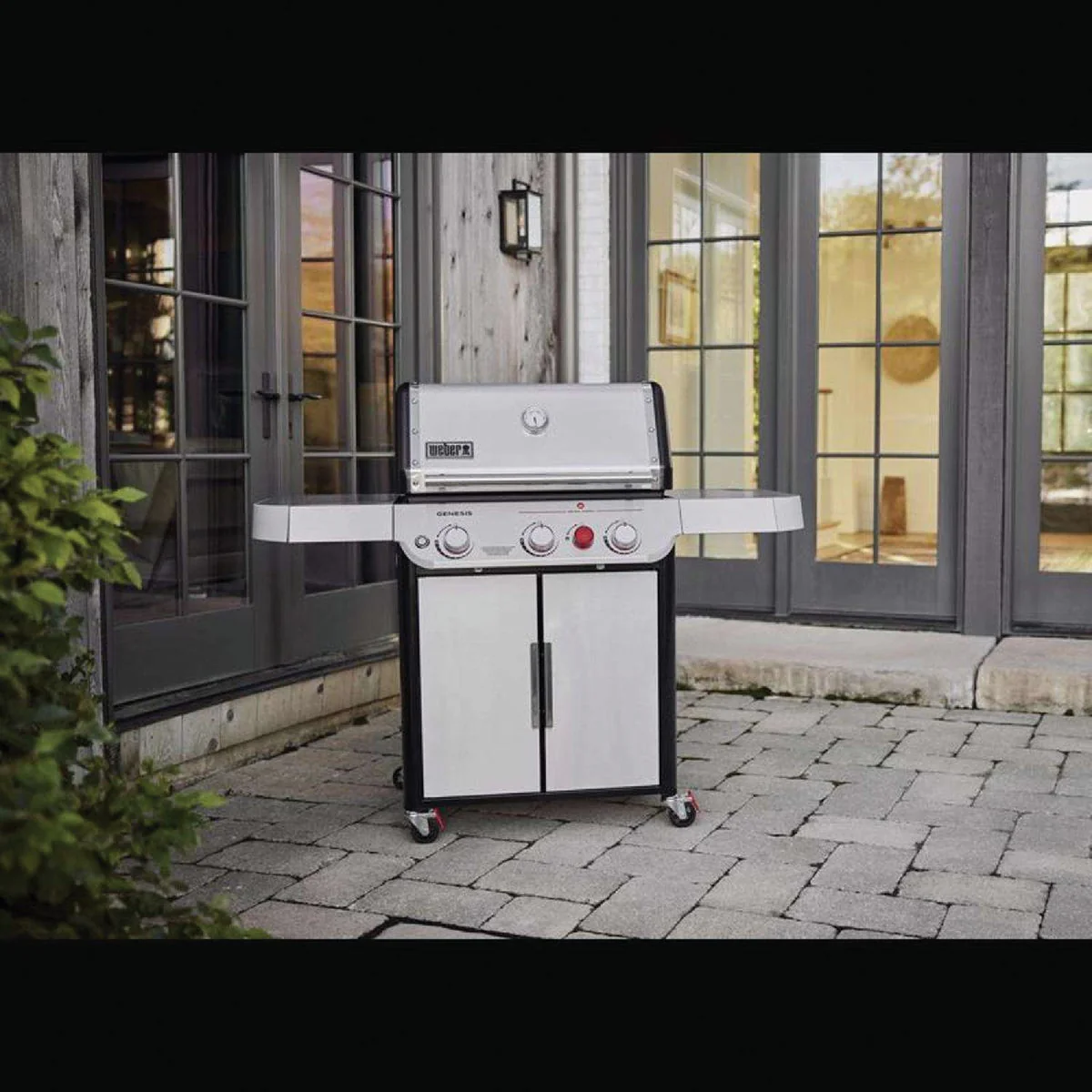 2025 Weber Genesis SP-S-325 Vloeibare Propaan Grill van Roestvrijstaal met 3 Branders, Extra Grote Dichtschroei Zone, PureBlu Branders en Flavorizer Bars