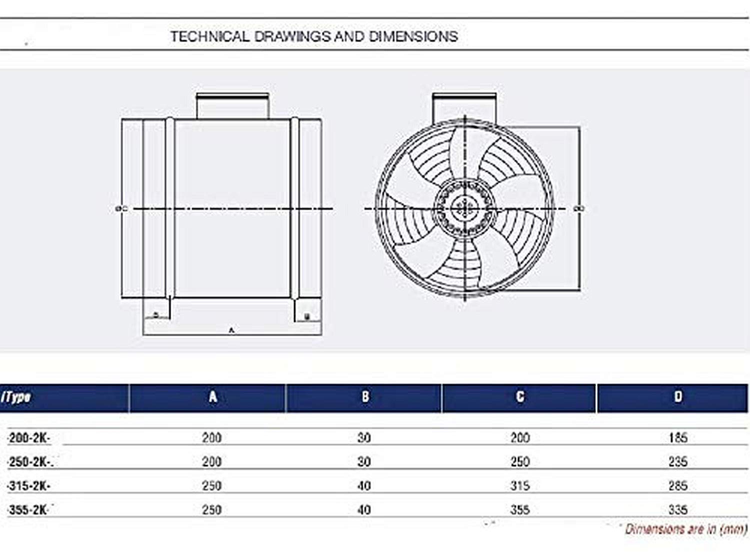 355mm Industrie Rohrventilator Kanallüfter Kanalventilator Rohrlüfter Rohrgebläse Rohrventilator Axial Ventilator Axialventilator Rohr Kanal Gebläse Metall-lüfter Kanalgebläse