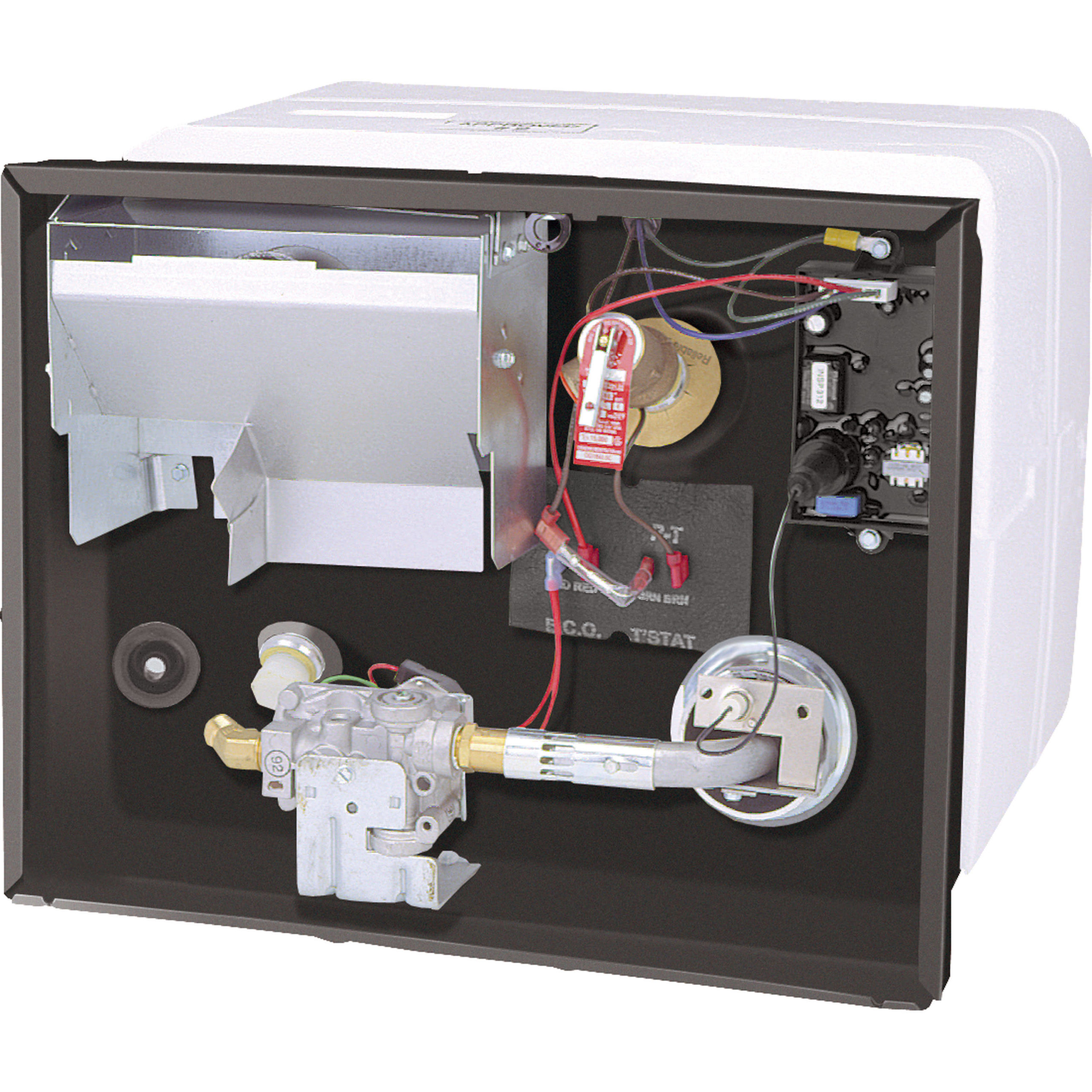 Atwood RV Warmwaterboiler G6A-8E, 6 Gallon, Gas, Polarwit, Gepatenteerd U-buis Ontwerp