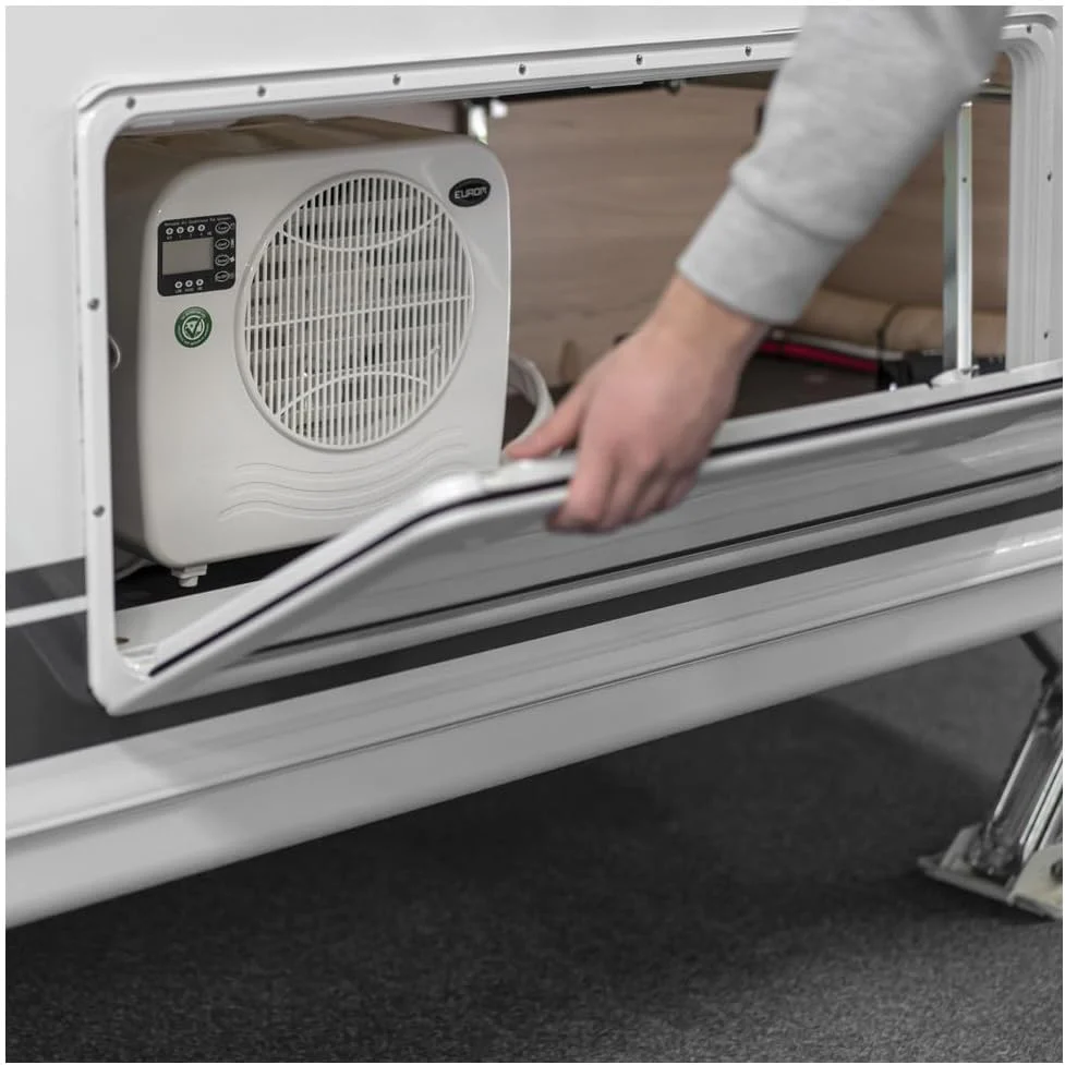 EUROM Split-airconditioning AC2401 voor caravan, camper, camping, boot, bus, camper, caravan, stacaravan | Mobiele airconditioning met 2400 BTU | Verbeterd model ten opzichte van de legendarische AC2400-airconditioning