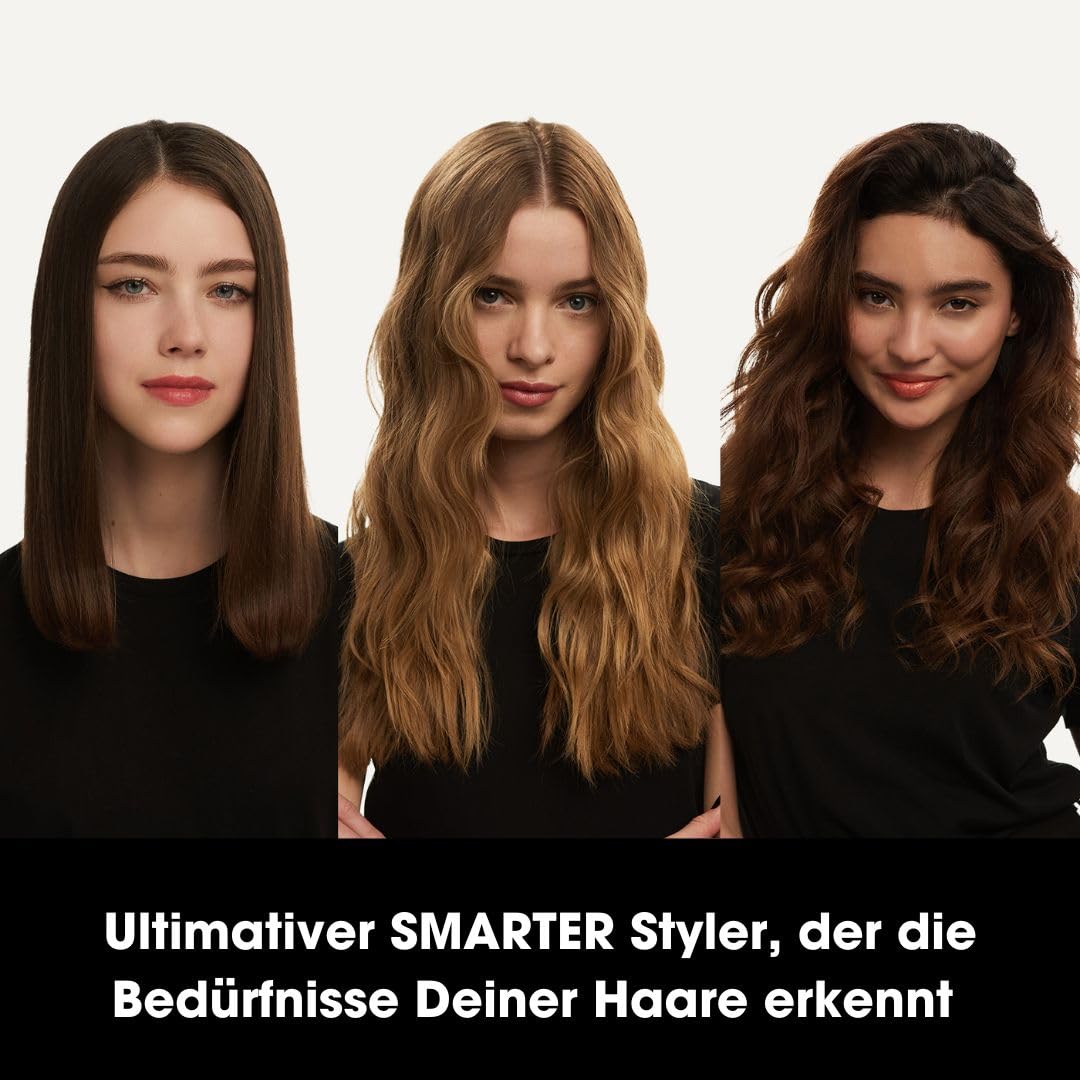 ghd Platinum+ Haarglätter & Professioneller Styler in Schwarz - Stärkeres Haar, Mehr Glanz, Farbschutz - Für Alle Haartypen