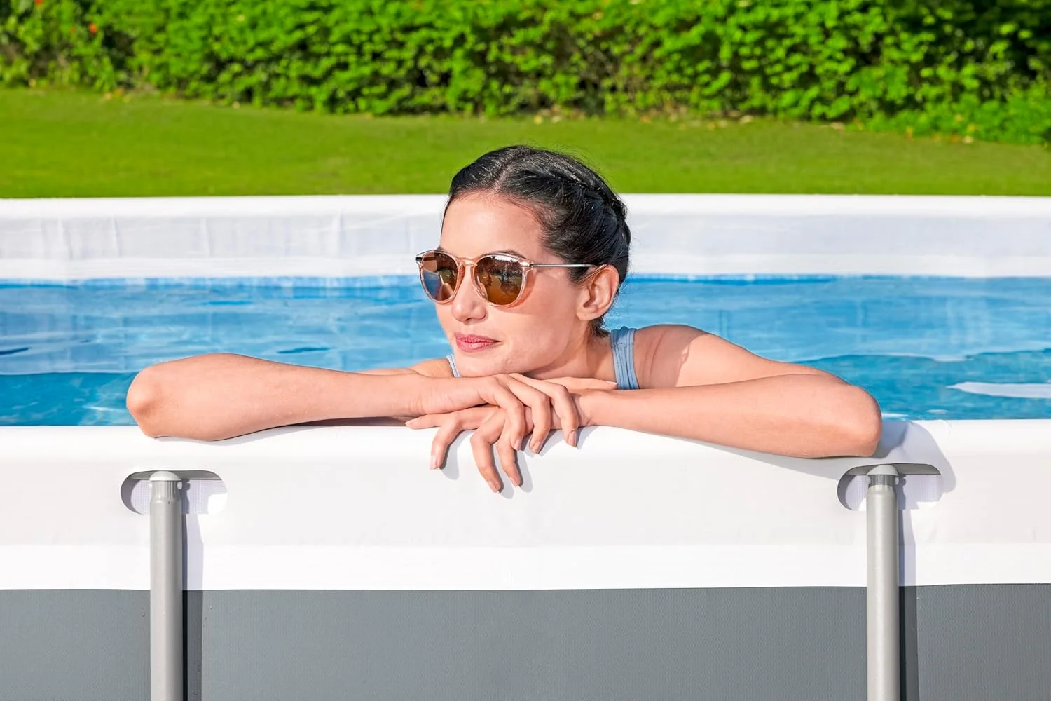 Bestway Juego de Piscina Rectangular de 9'3