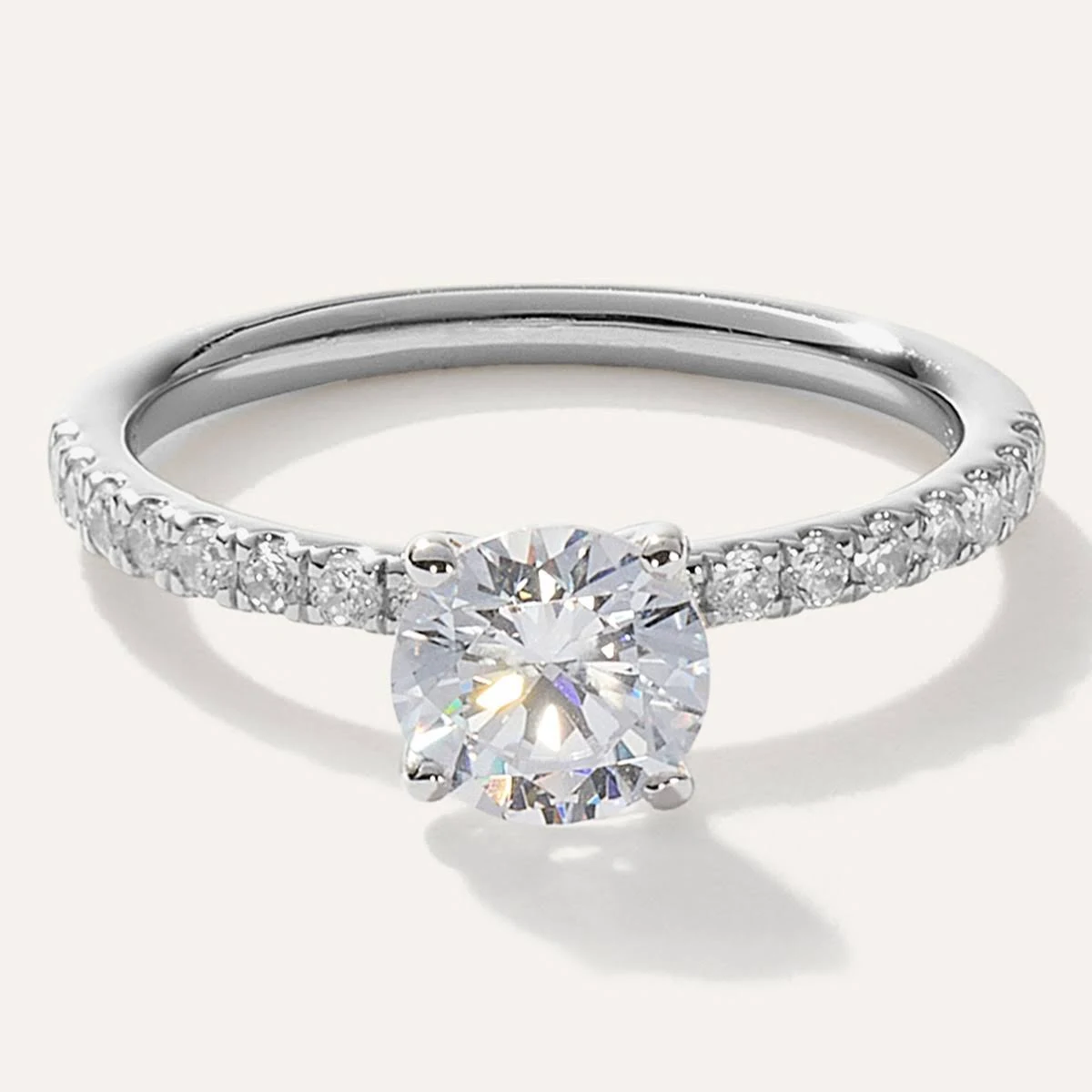 Women’s quince Lab Grown Diamond Pave Band Rings