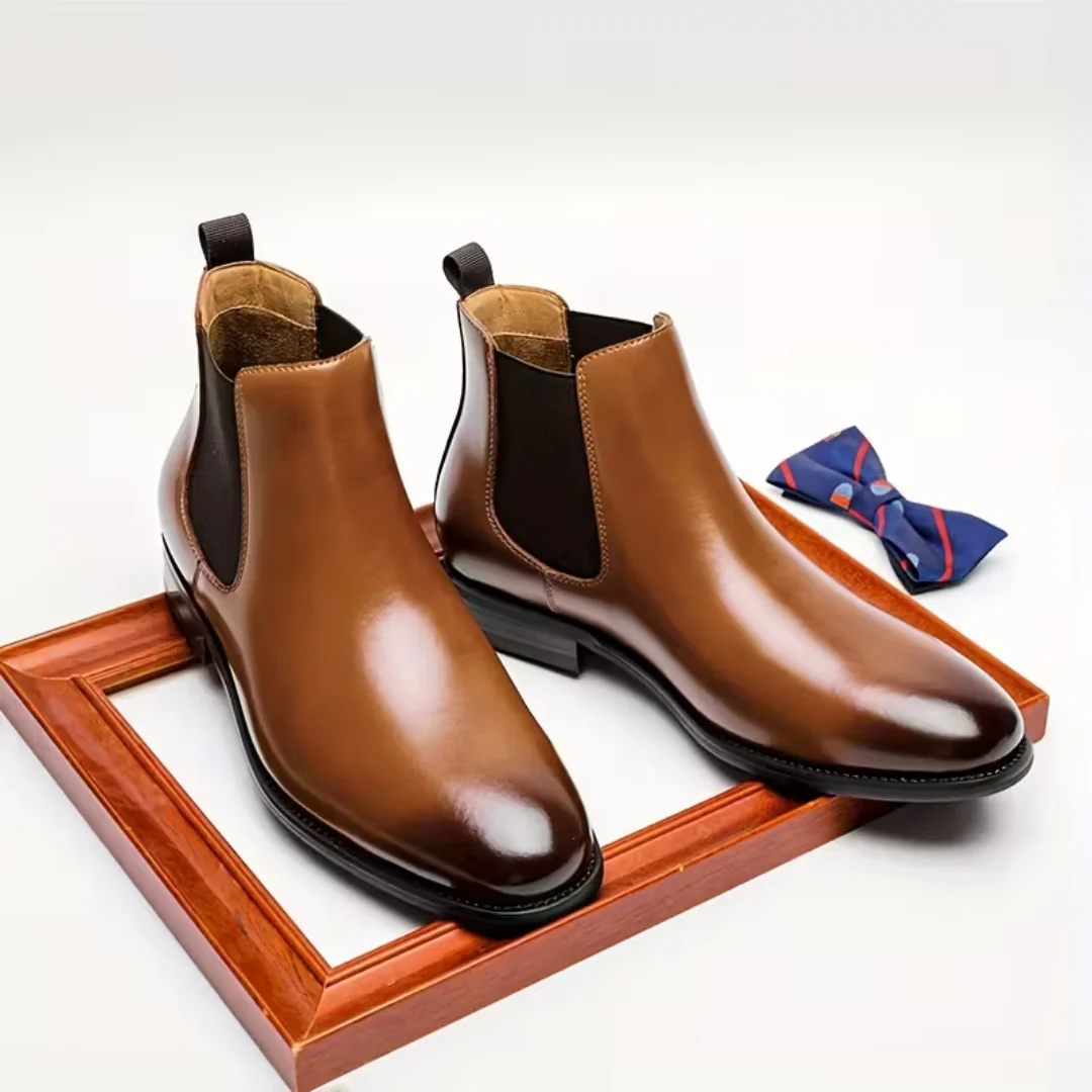 Men��s Brown Chelsea Boots �C Pull Tab Design