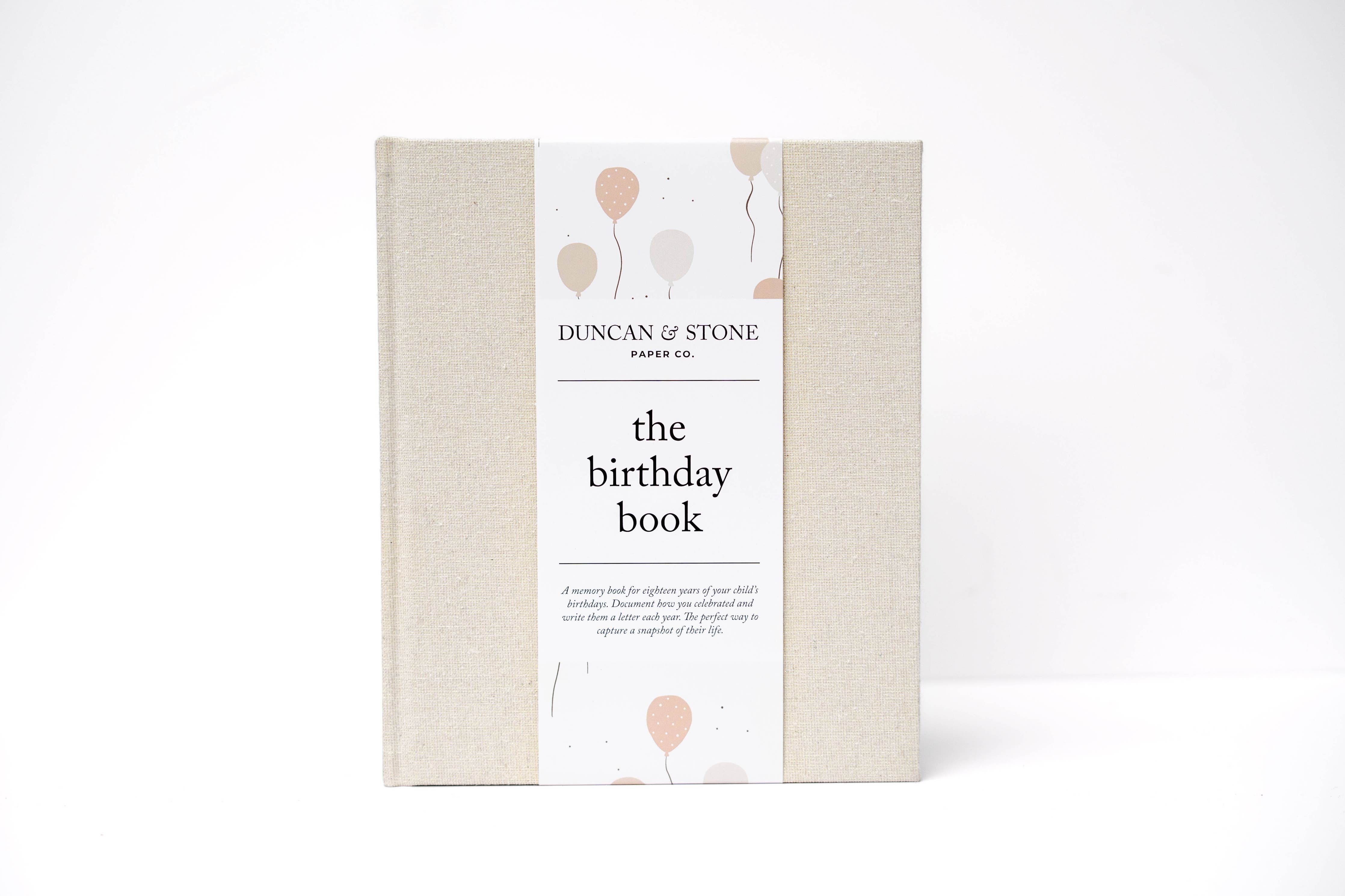 Birthday Memory Book �C Birthday Guest Book w/Gold