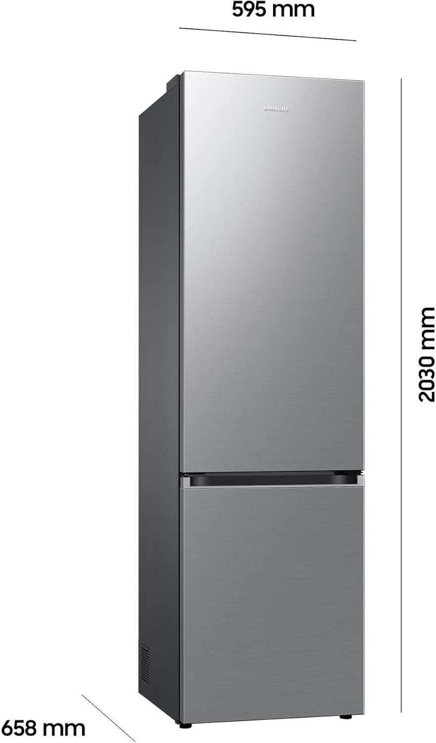 RL38T607BS9/EF Kühl-Gefrierkombination, 203 cm, 387 l, Kühlschrank mit Gefrierfach, Twin Cooling+, No Frost+, SpaceMax, Optimal Fresh+, Humidity Fresh, Edelstahl Look