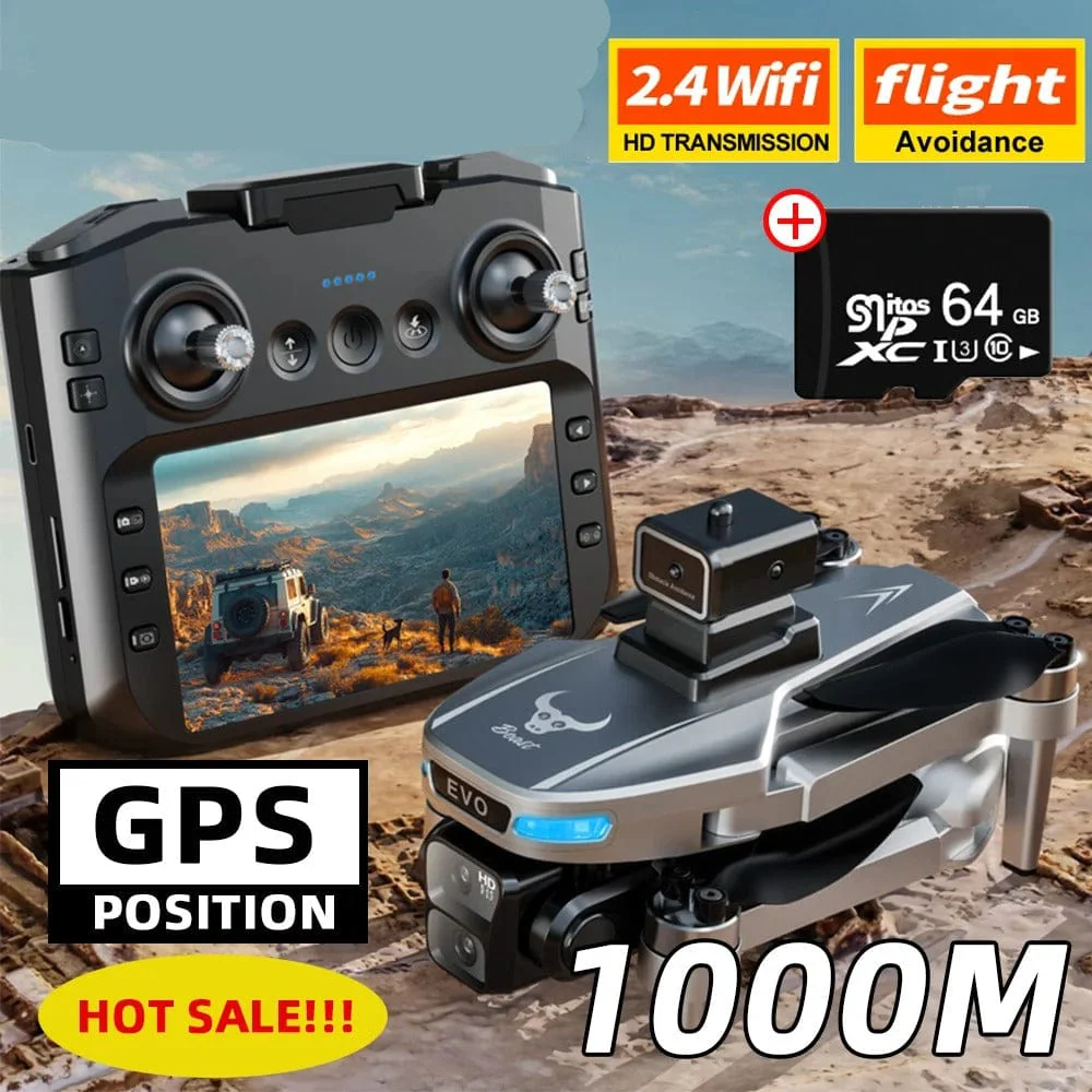 Max GPS Drone  8K Dual Camera Foldable Quadcopter with Obstacle Avoidance & Large Screen Remote