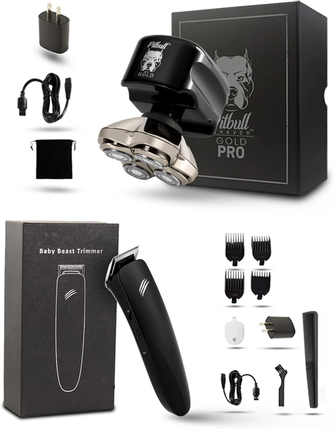 Pitbull Gold PRO Electric Head and Face Shaver