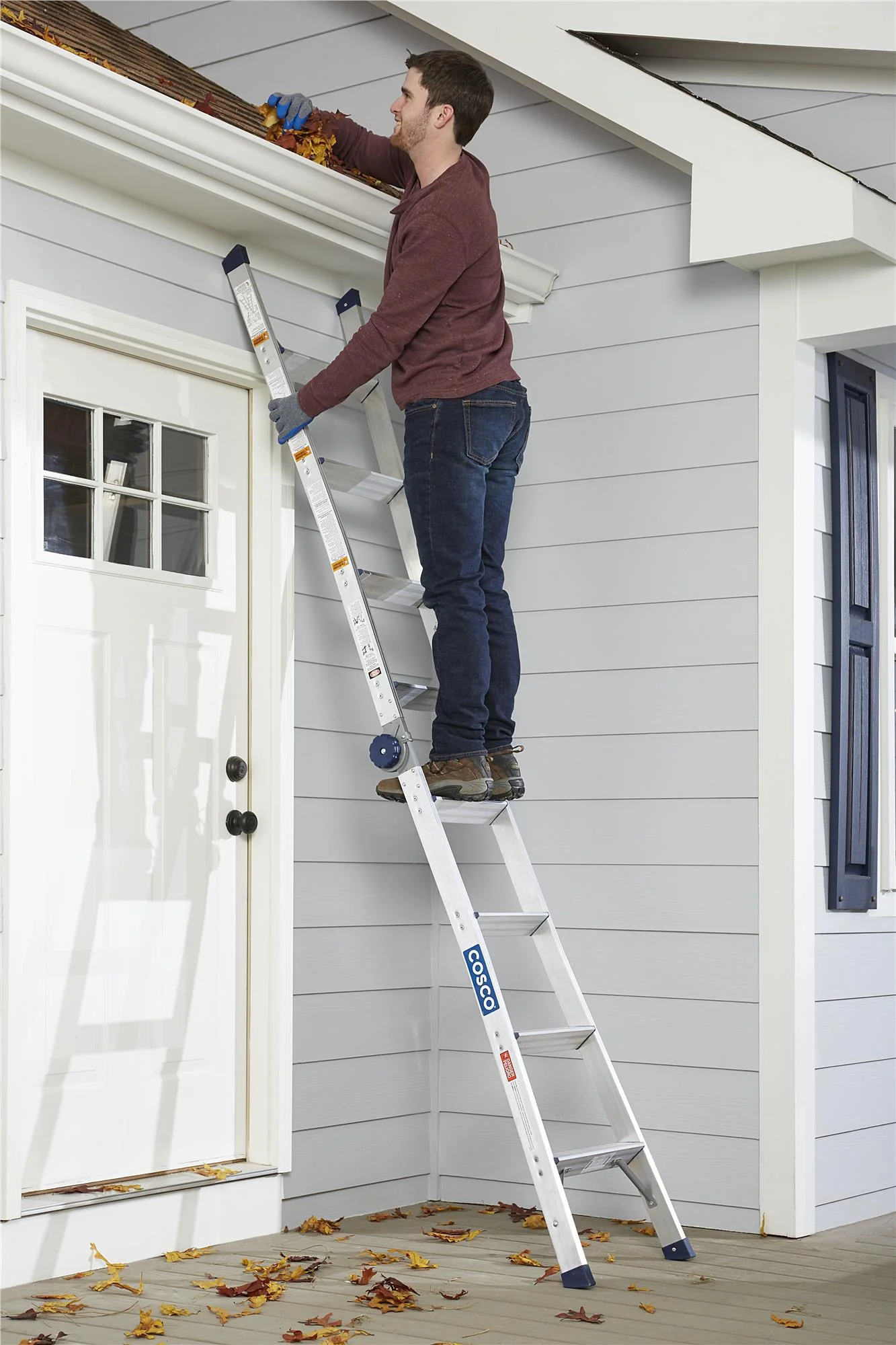 2-in-1 Trap- en Uitklapladder, Bereik 2,64 m