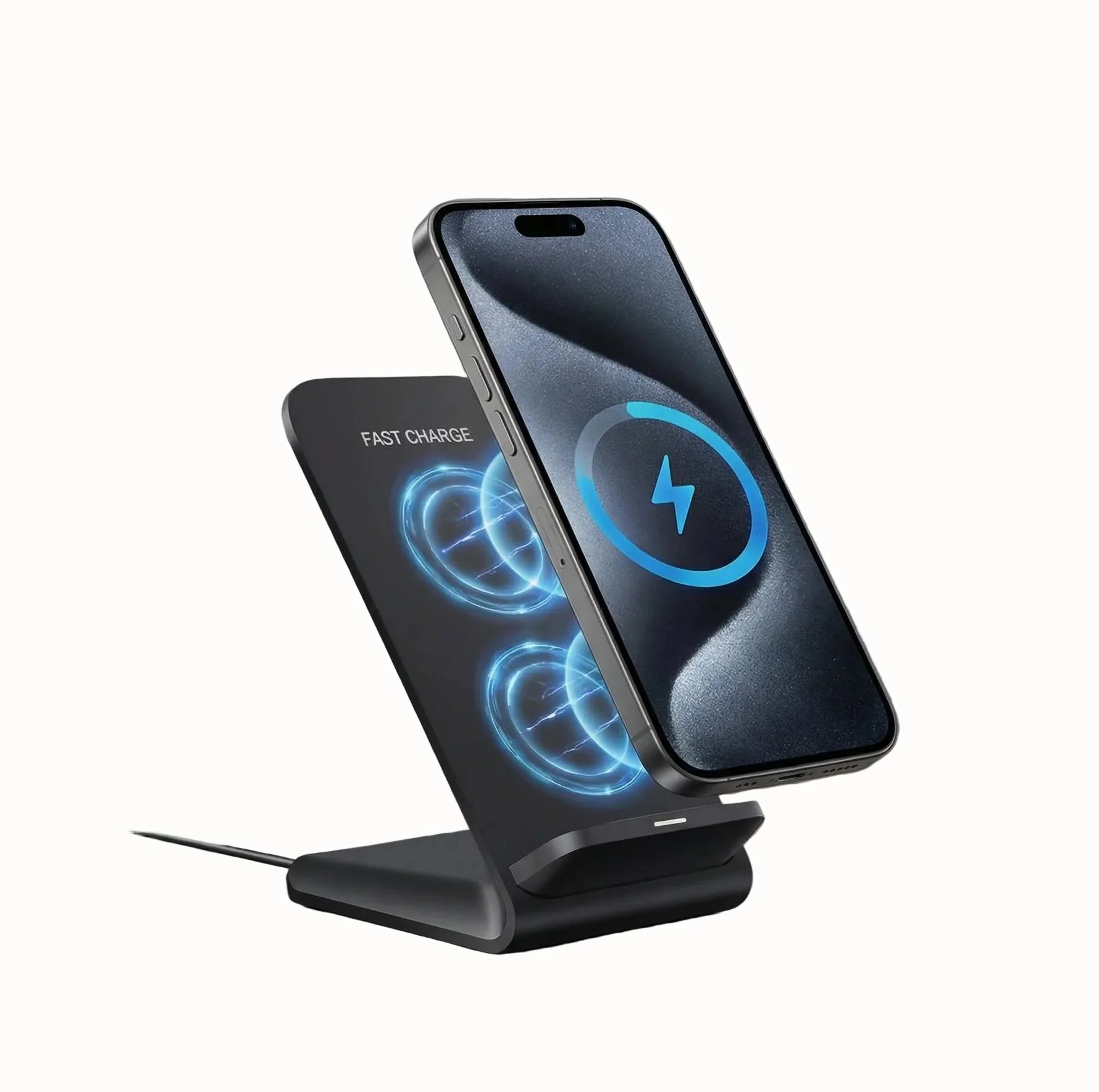 100W Wireless Charger Stand Pad Fast Induction Charging Dock