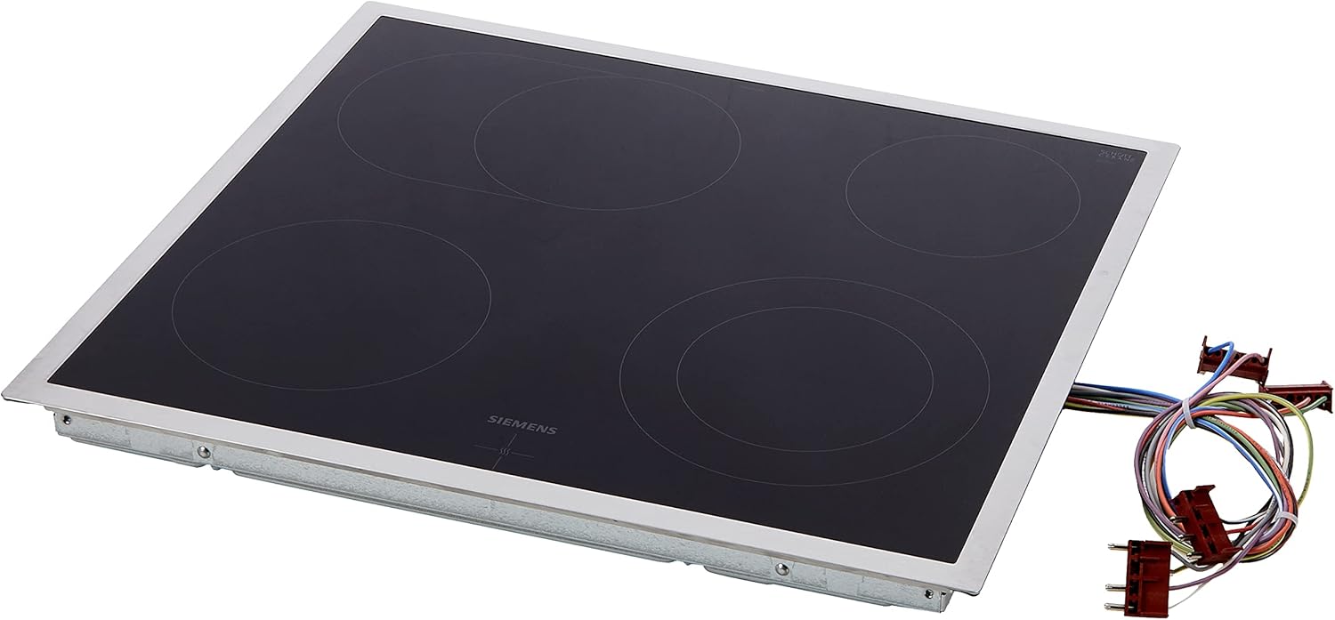 Siemens iQ300 Elektrokochfeld EA645GN17, herdgebunden, 60 cm, aufliegender Rahmen, 4 highSpeed Kochzonen, Bräterzone und Zweikreiszone