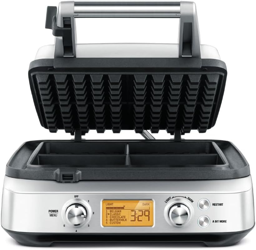 Breville Smart Waffle Maker, Silver