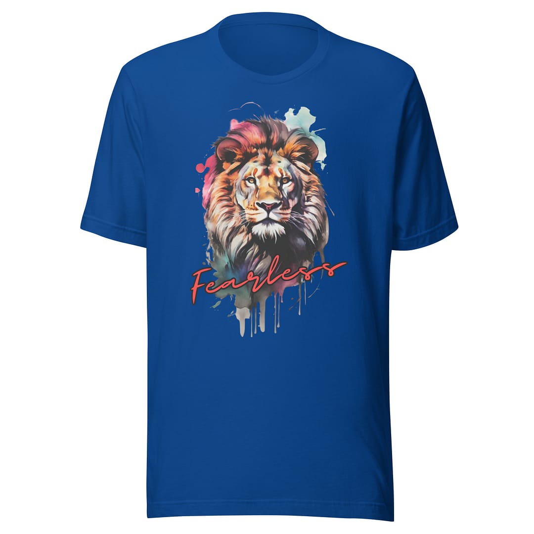 Fearless Lion �?Bella + Canvas Tee