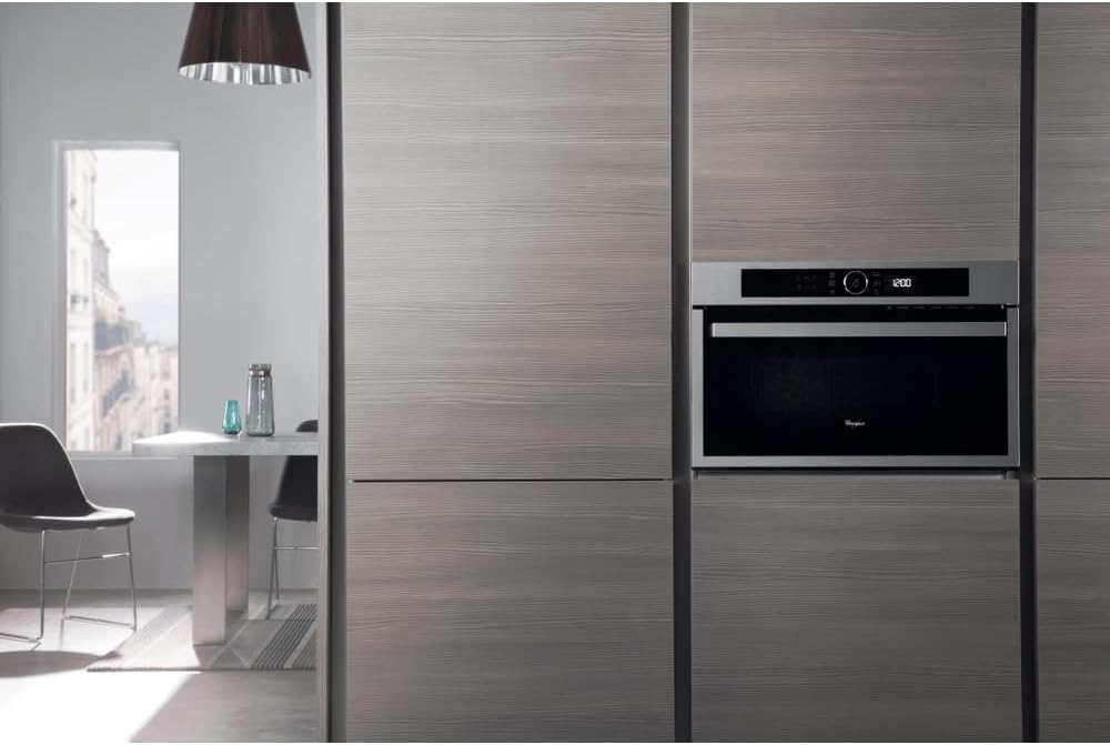 Whirlpool AMW731/IX Europe Linie Urban Mikrowelle Space Chef, Metall, silber, 38.5 x 59.5 x 51.4 cm