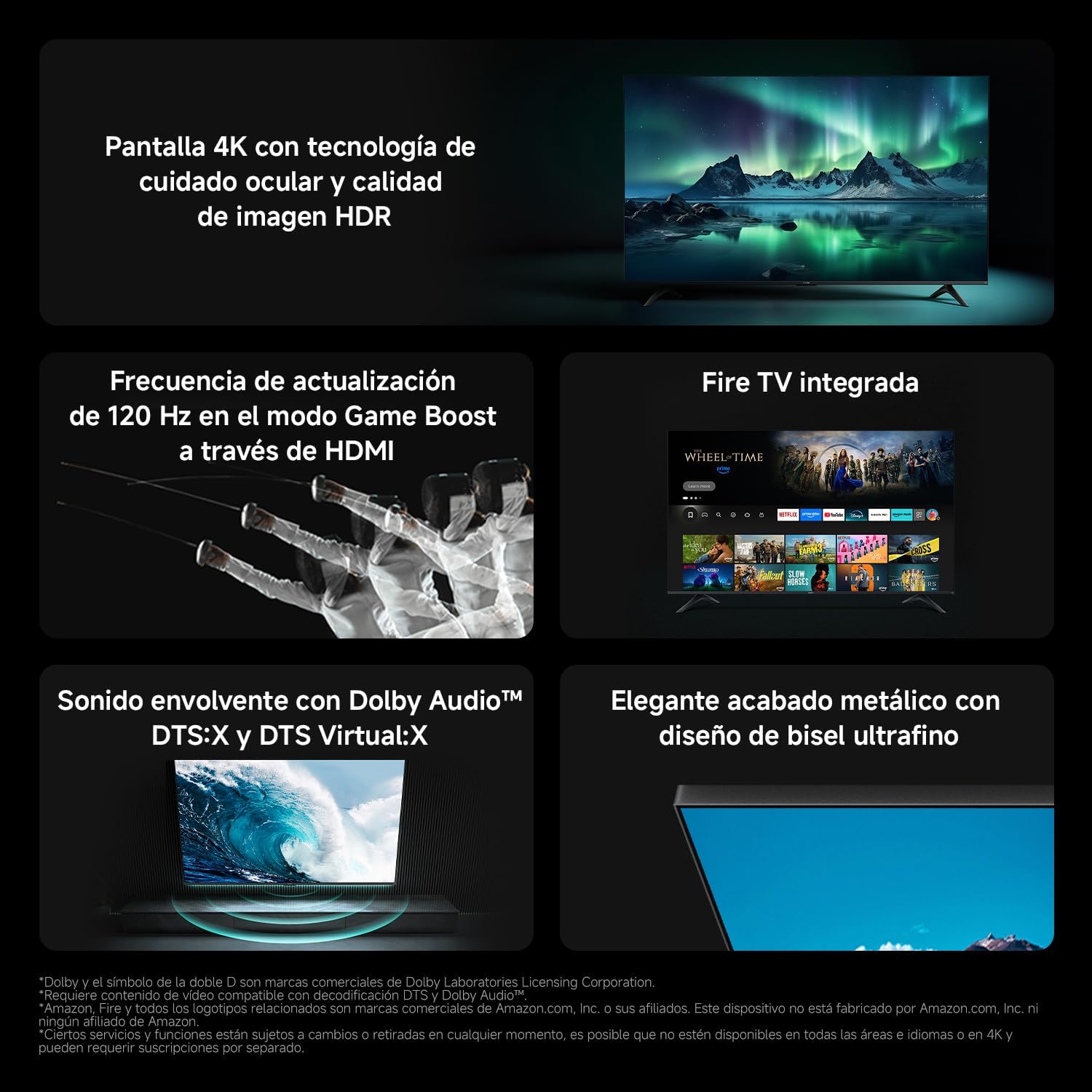 F 50 TV, 50 Inch (127 cm), 4K UHD, Smart TV, Fire TV, Alexa Voice Control, HDR10, MEMC, Game Boost Mode 120Hz, 2GB+32GB, Compatible with Apple AirPlay, 2025