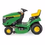 John Deere S100 ride-on lawnmower, 107 cm (42 inch) cutting width – 17.5 hp petrol hydrostatic drive