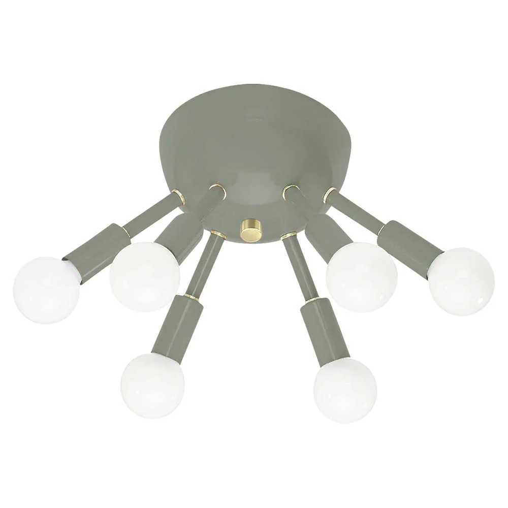 Color Sputnik Flush Mount