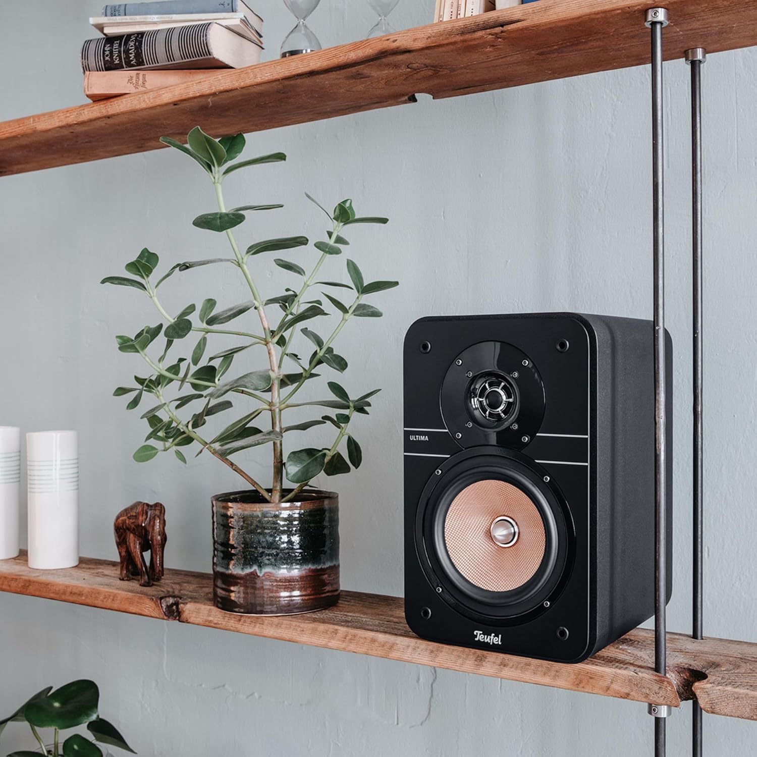 Teufel Ultima 20 - HiFi-Regallautsprecher, Kompakt & Leistungstark, Phase-Plug, Präziser Sound, 2-Wege-System, Bassreflex-Aufbau - Schwarz