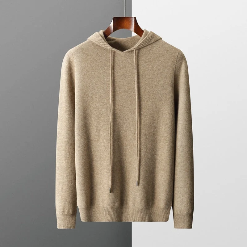 Kaschmir-Hoodie �C 100 % Merinowolle