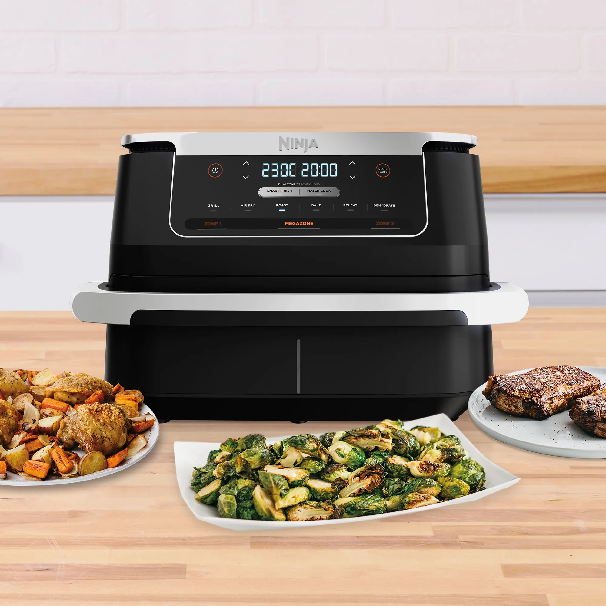 2025 Ninja FlexDrawer heteluchtfriteuse met 6,6 l MegaZone