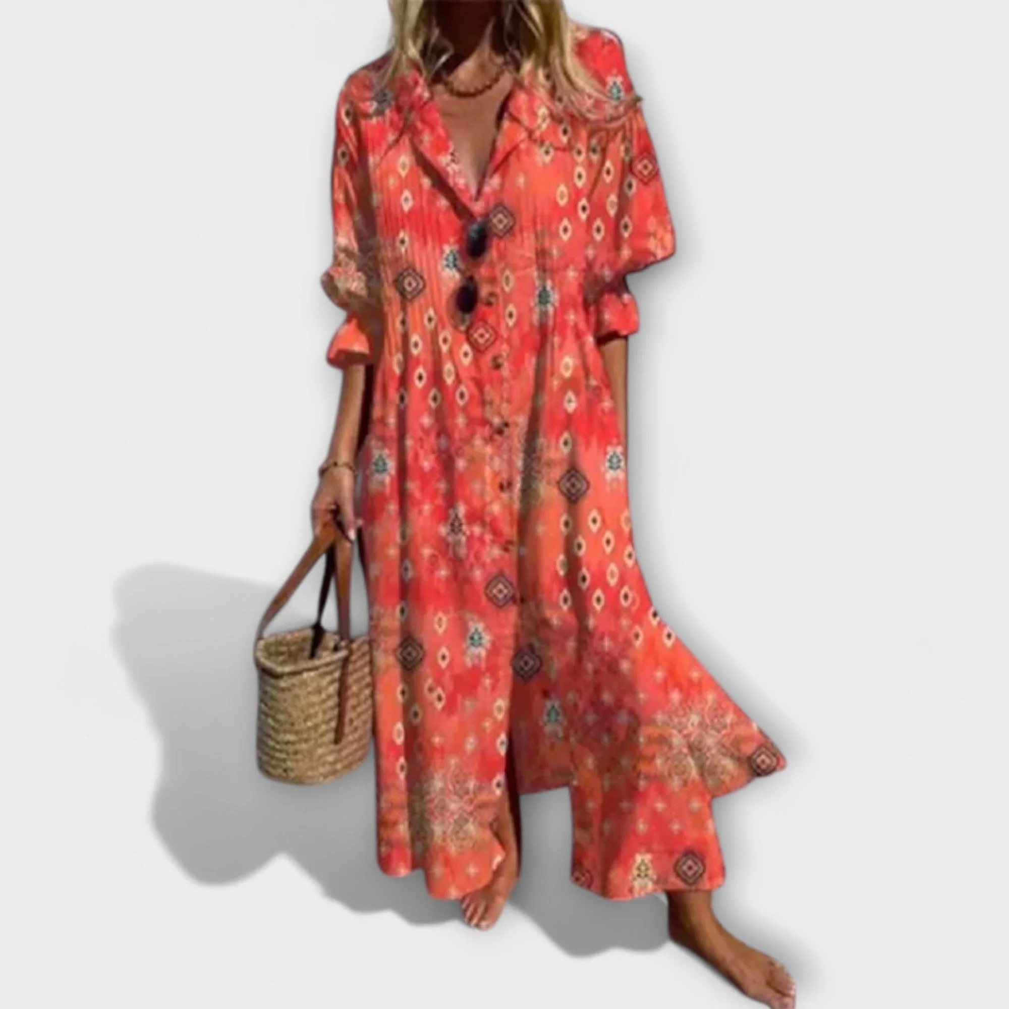 Maxikleid f��r Damen mit lockerer Passform und schmeichelhafter Silhouette