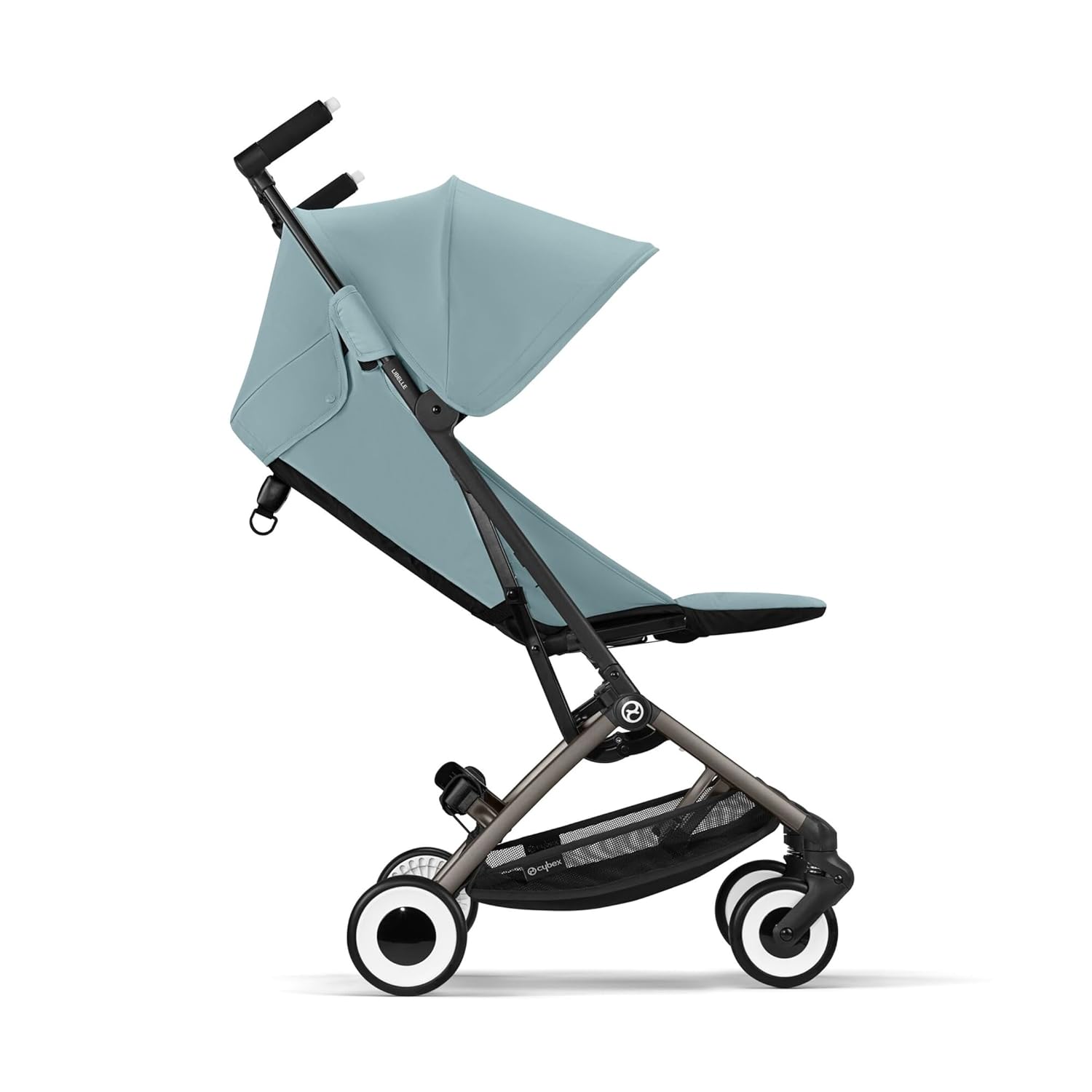 CYBEX Gold Kinderwagen Libelle mit One-Pull Harness, Von ca. 6 Monaten bis ca. 4 Jahre (max. 22 kg), Ultraleicht (nur 6 kg), Almond Beige (Beige mit taupefarbenem Rahmen)