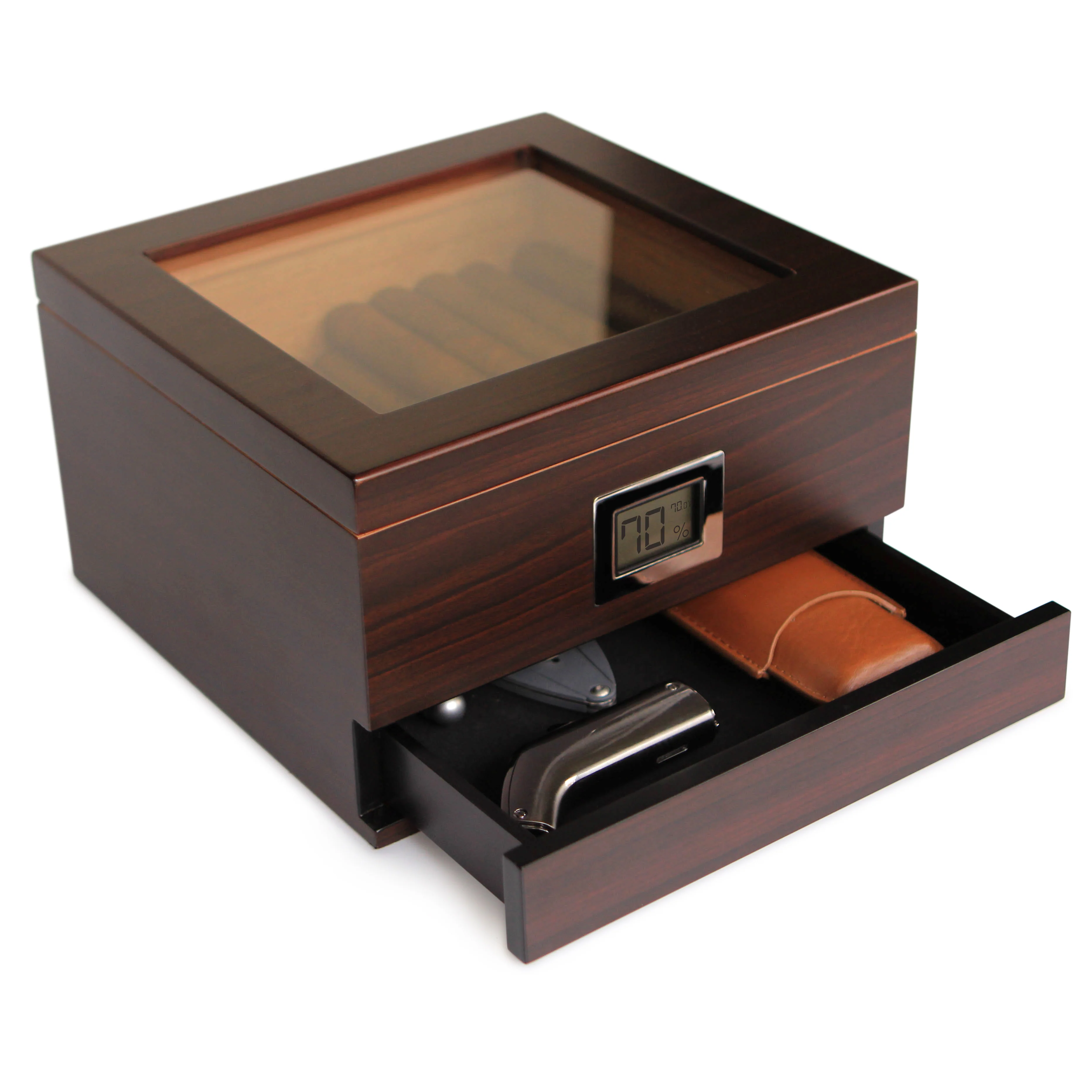 2025 Renzo Humidor �C Precisie Ontworpen voor Perfecte Vochtigheid