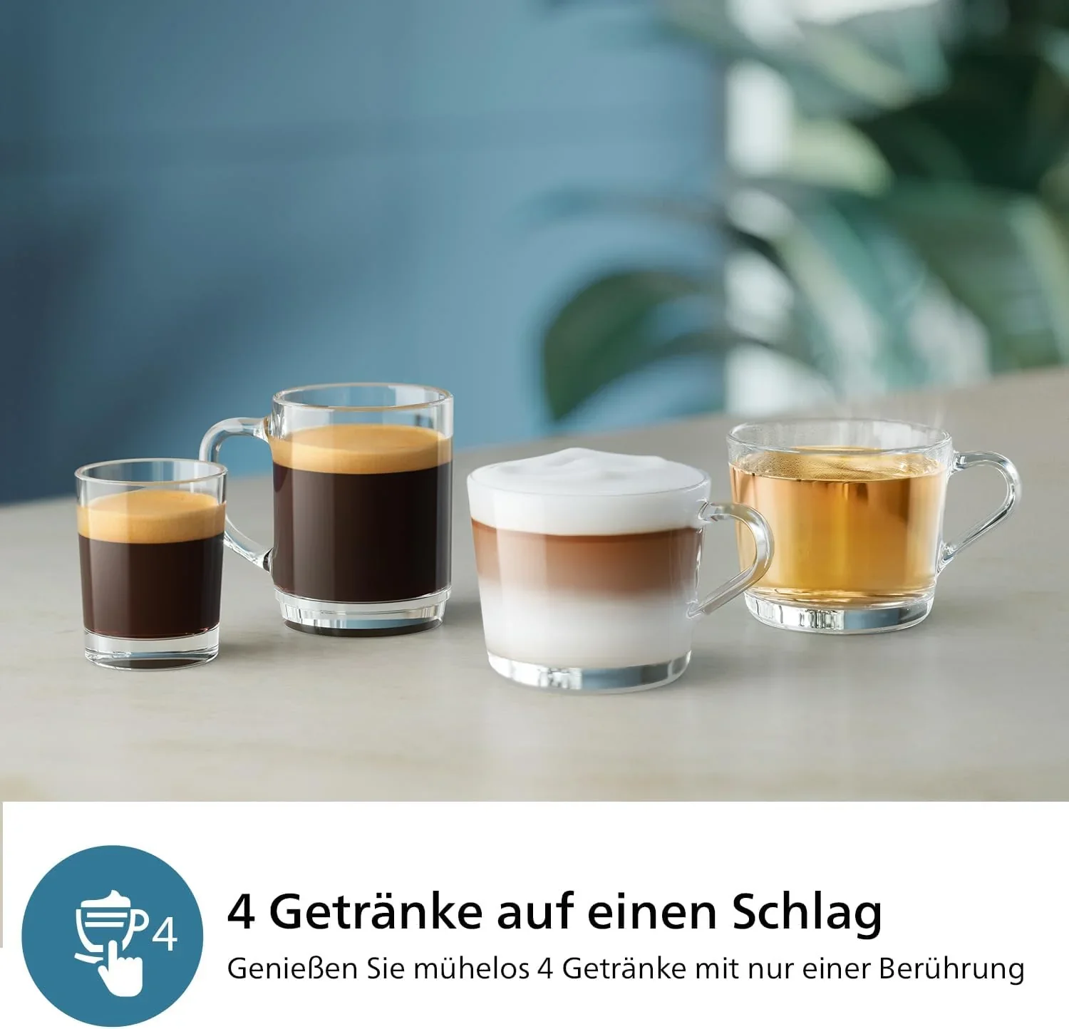 Philips 2300 Serie Vollautomatische Espressomaschine - 4 Getr?nke, modernes Farb-Touchscreen-Display, LatteGo-Milchsystem, SilentBrew, Keramikmahlwerk, AquaClean-Filter. Wei?es Chrom (EP2333/40)