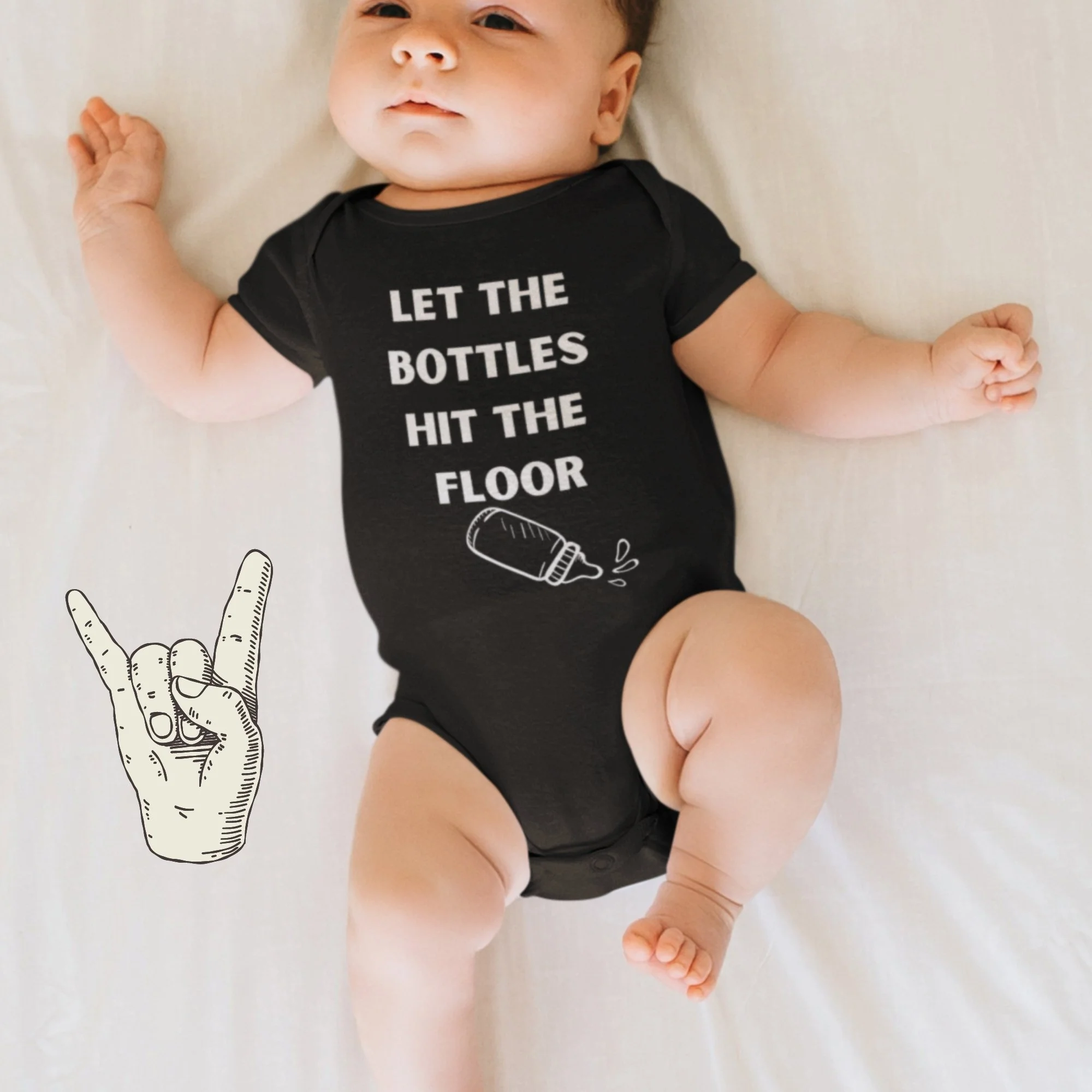 Let the Bottles Hit the Floor Funny Infant Bodysuit Onesie