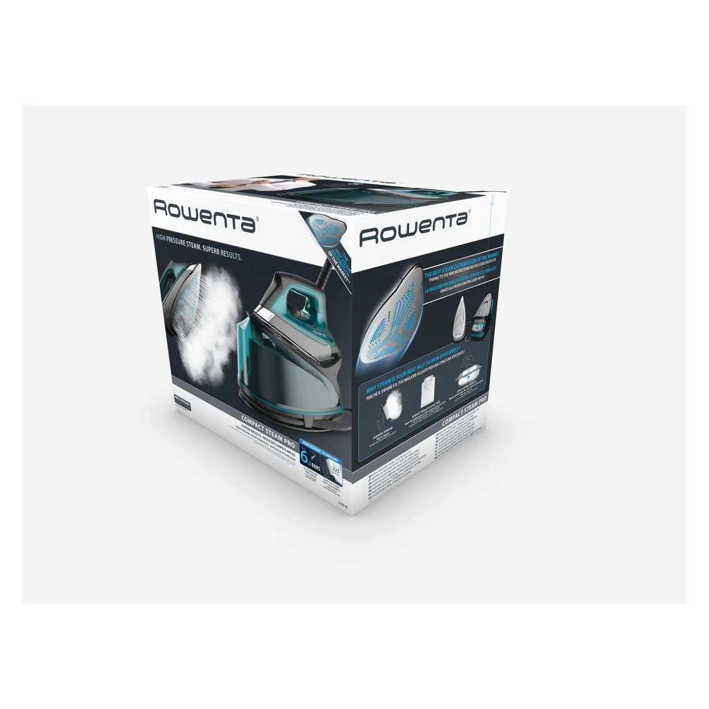 Rowenta DG762 2200 W 1,1 l Microstoom 400 HD Laser-strijkzool Zwart, Blauw