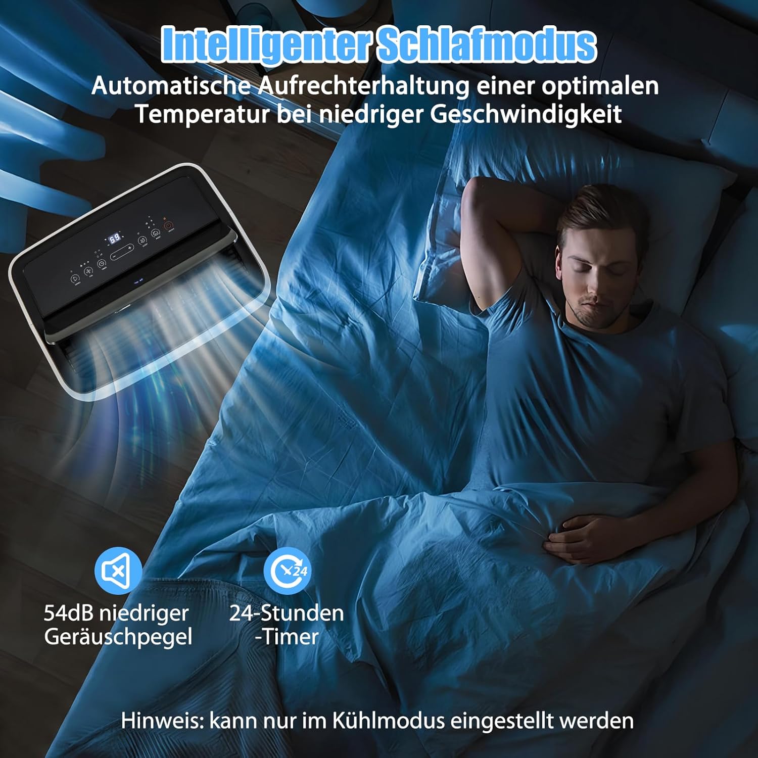 GOPLUS Klimaanlage mit Abluftschlauch, mobiles Klimagerät | 5 in 1: Kühlen, Heizen, Entfeuchten, Belüften, Auto | Schlafmodus | App Steuerung | 1-24H Timer | für Räume bis zu 42㎡ (12000 BTU)
