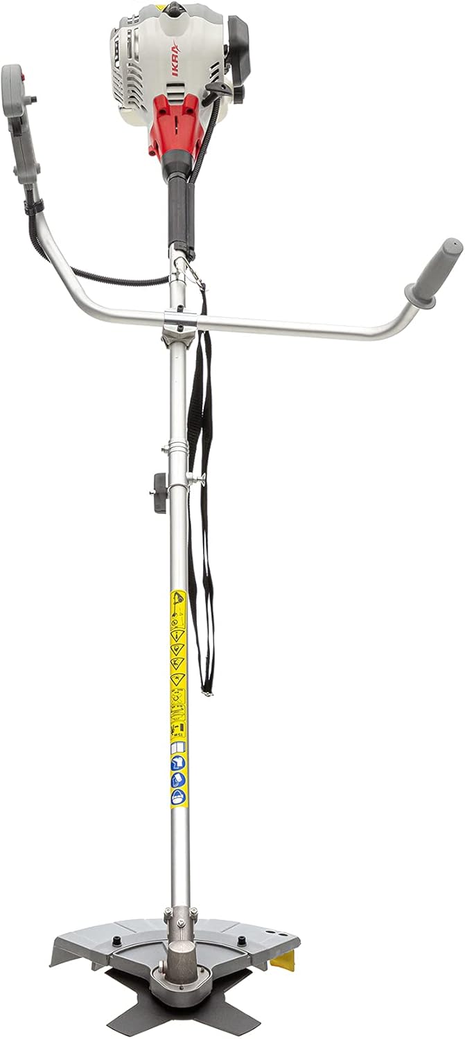 IKRA Benzin Freischneider Trimmer IBF 25-1 inkl. Fadenspule, 4-Zahn-Messer & Schultergurt
