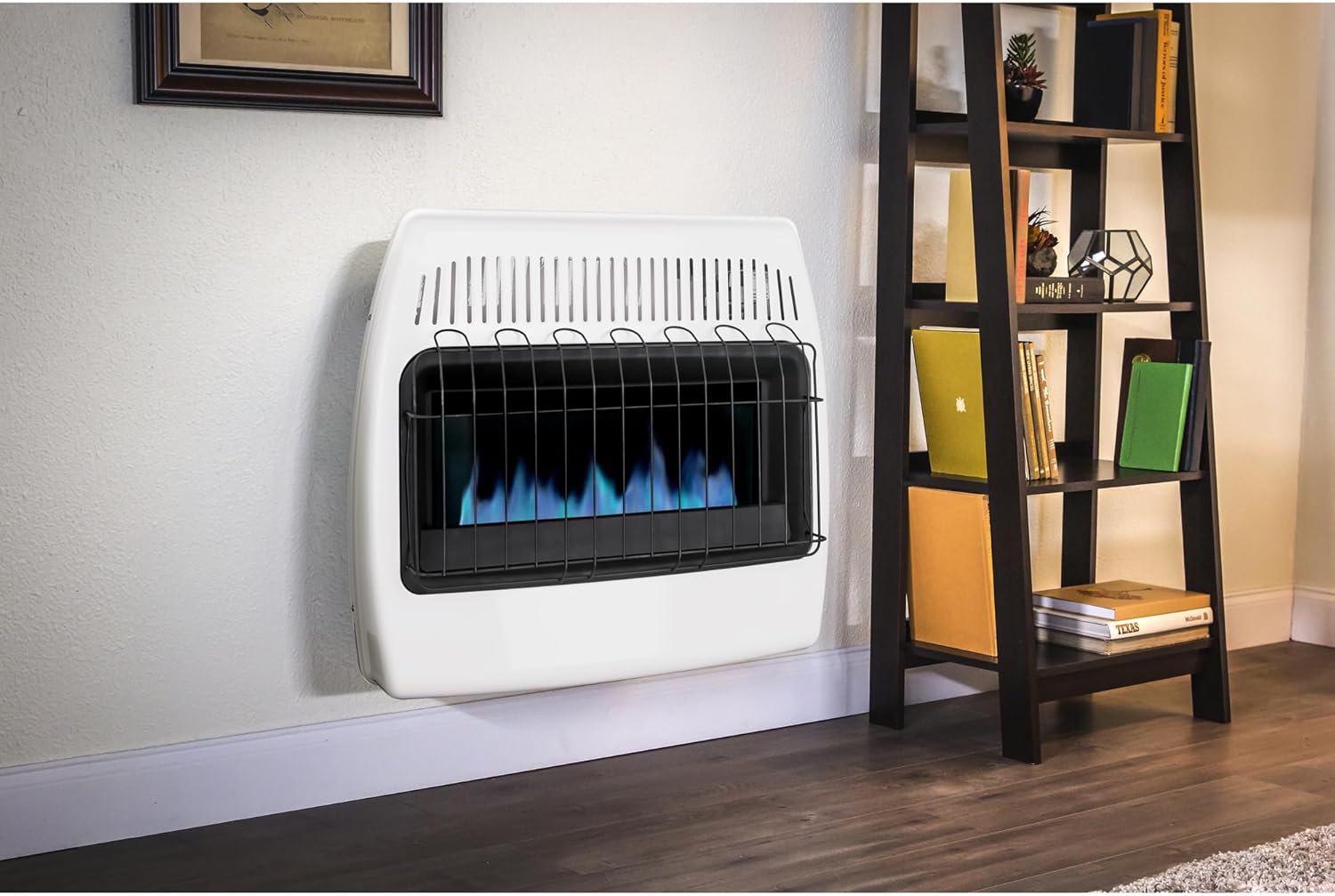 Calorie liquid propane blue flame wall-mounted heater without exhaust ventilation