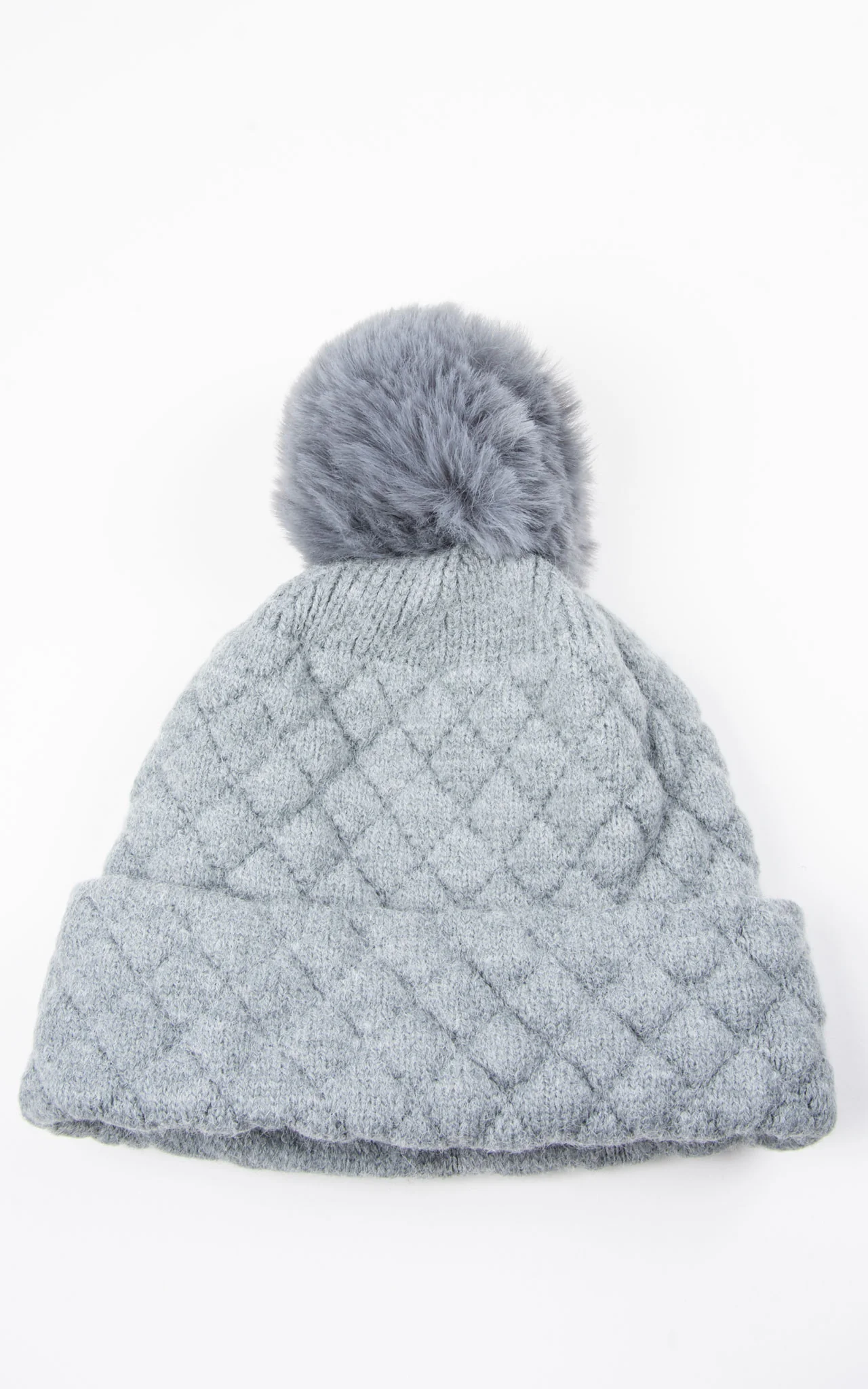 Quilted Hat | Light Grey